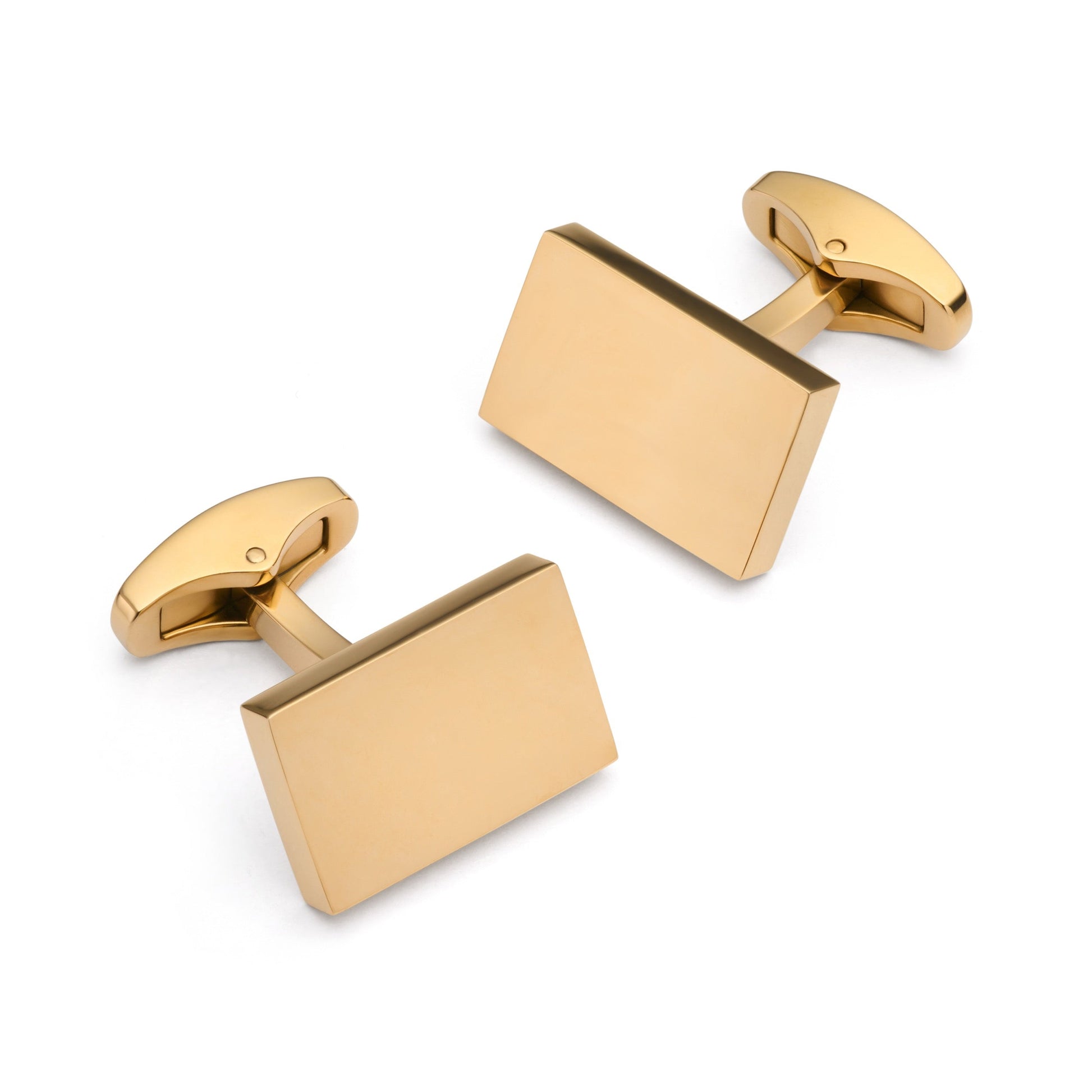 Rectangular Gold Cufflinks