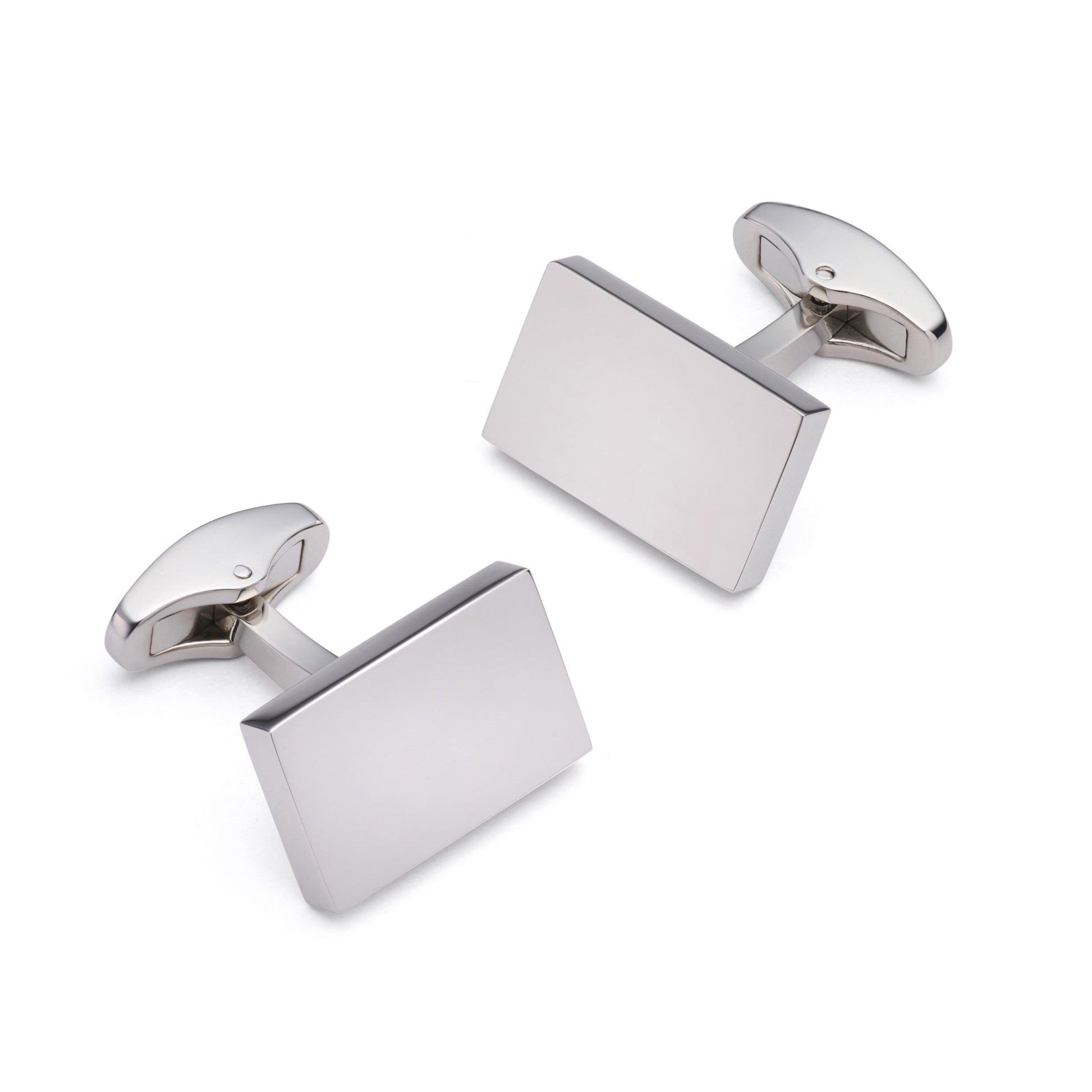 Rectangular Silver Cufflinks