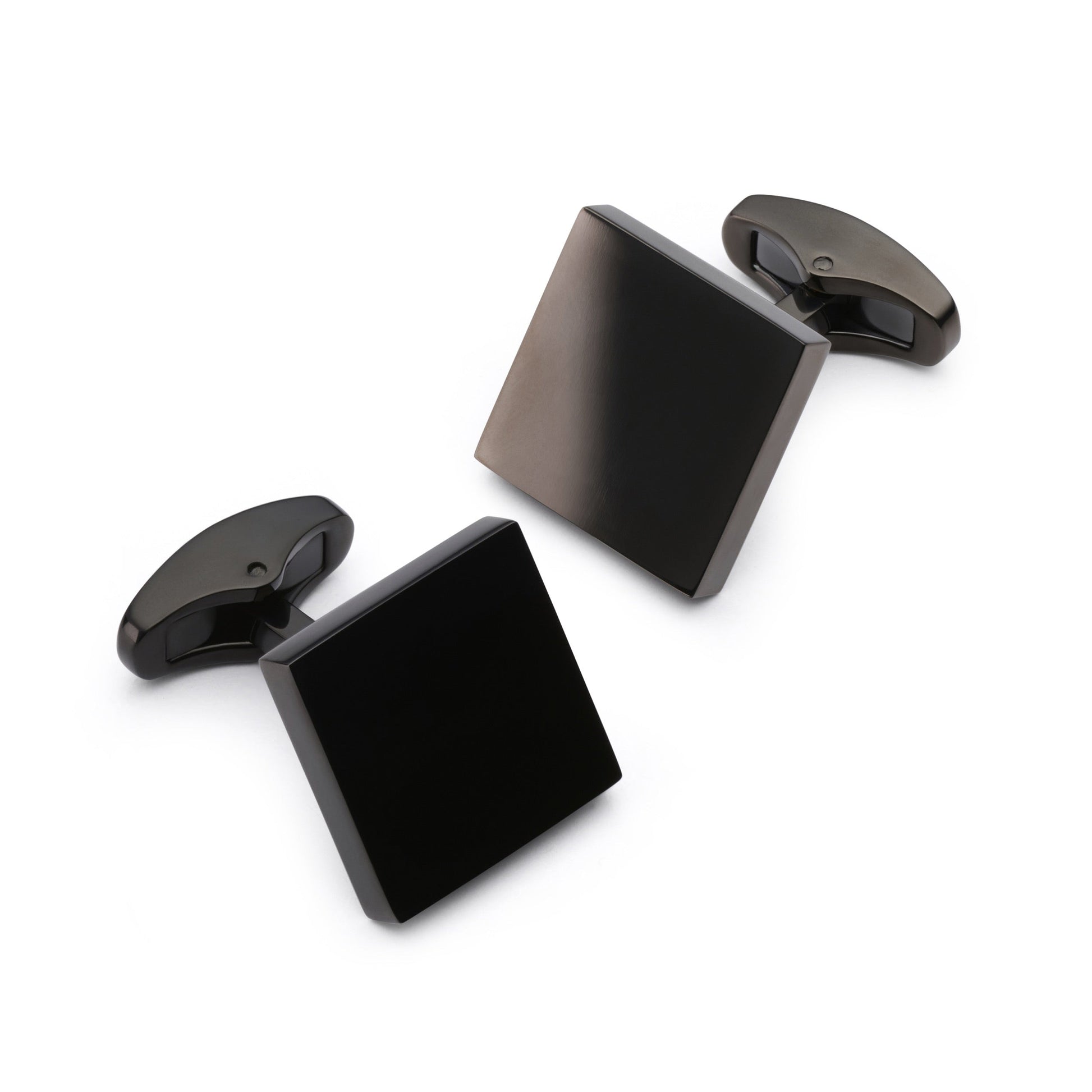 Square Gun Metal Cufflinks