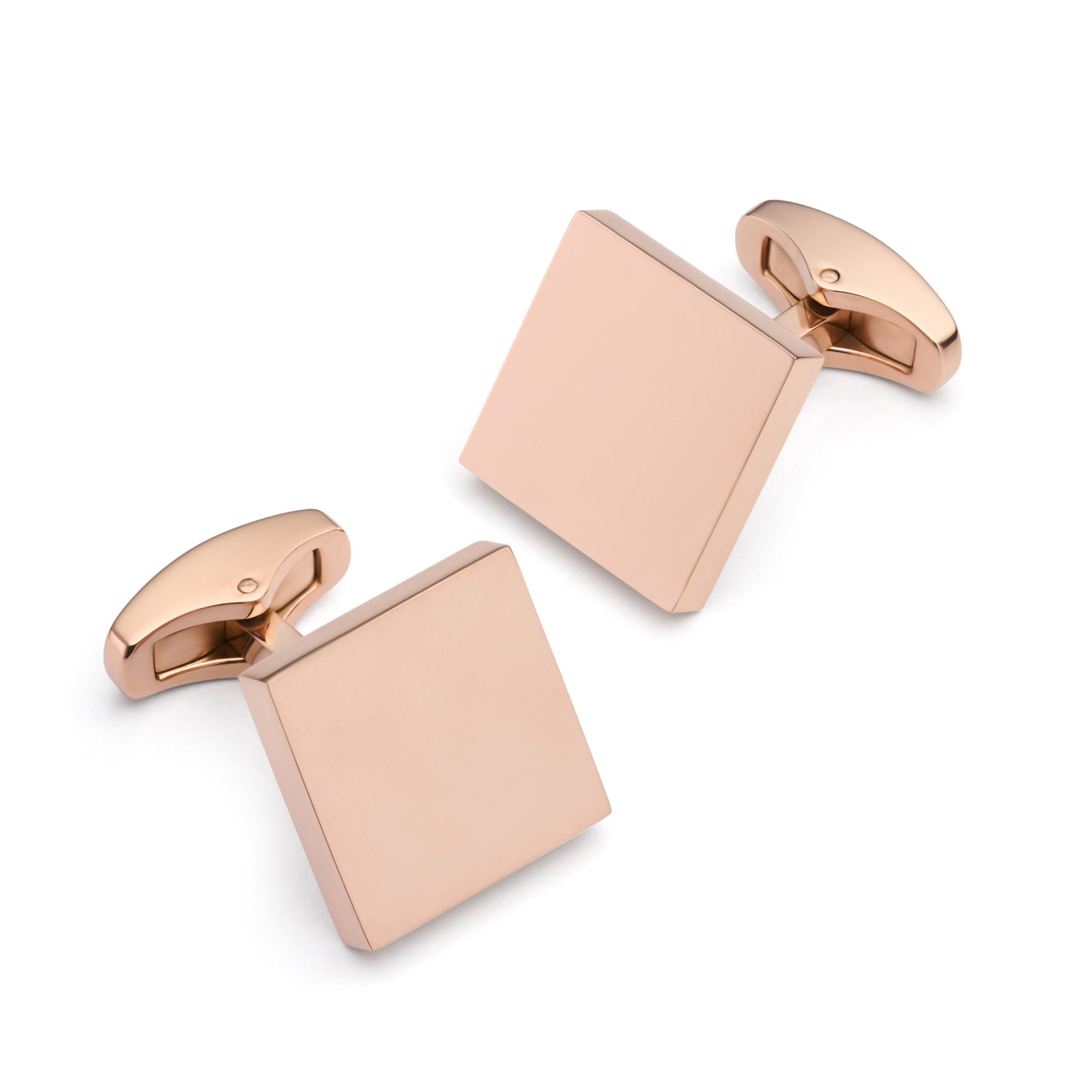 Square Rose Gold Cufflinks