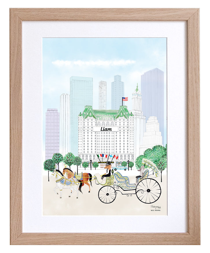 Central Park Carriage Print for Boys Nursery Art