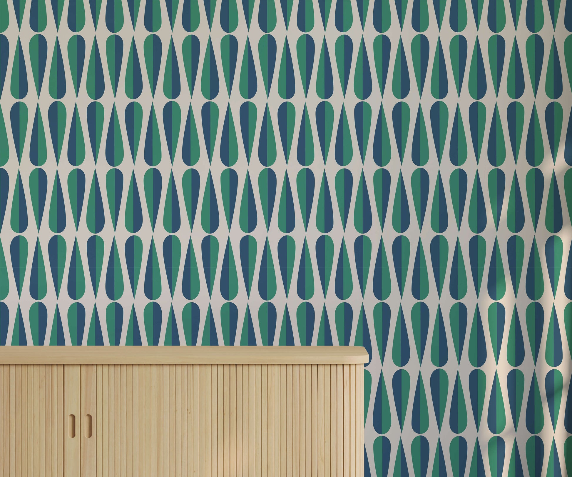 Retro Teardrop Wallpaper