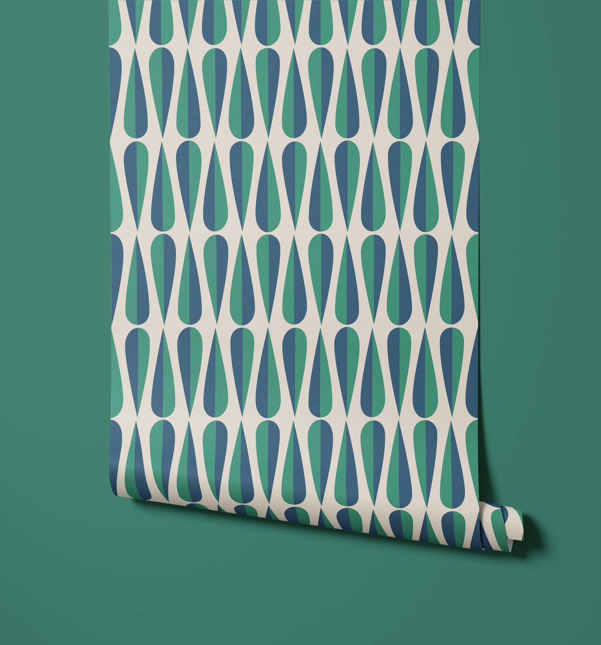 Retro Teardrop Wallpaper