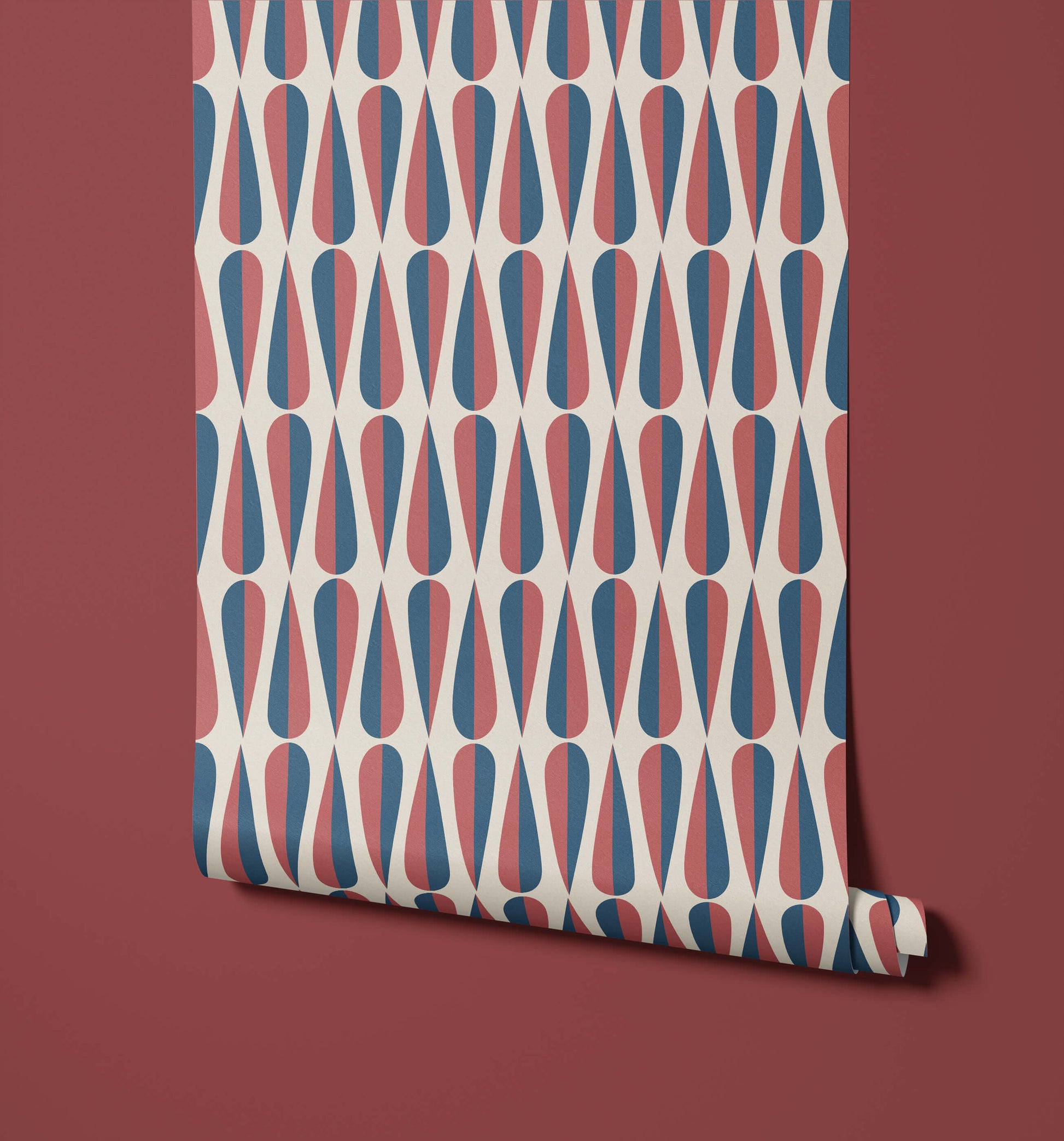 Retro Teardrop Wallpaper