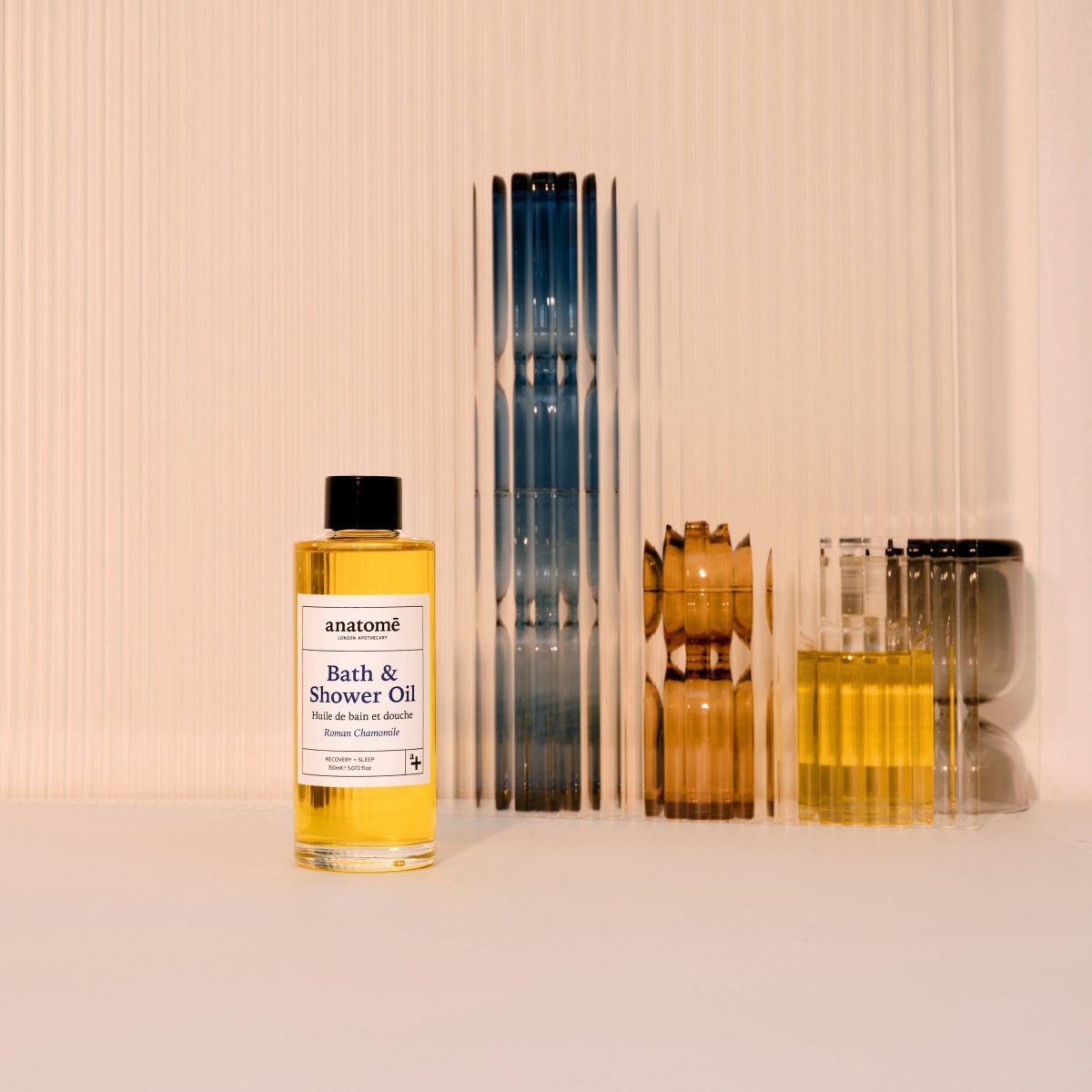 Calming Bath and Shower Oil with Roman Chamomile for Sleep and Stress Relief