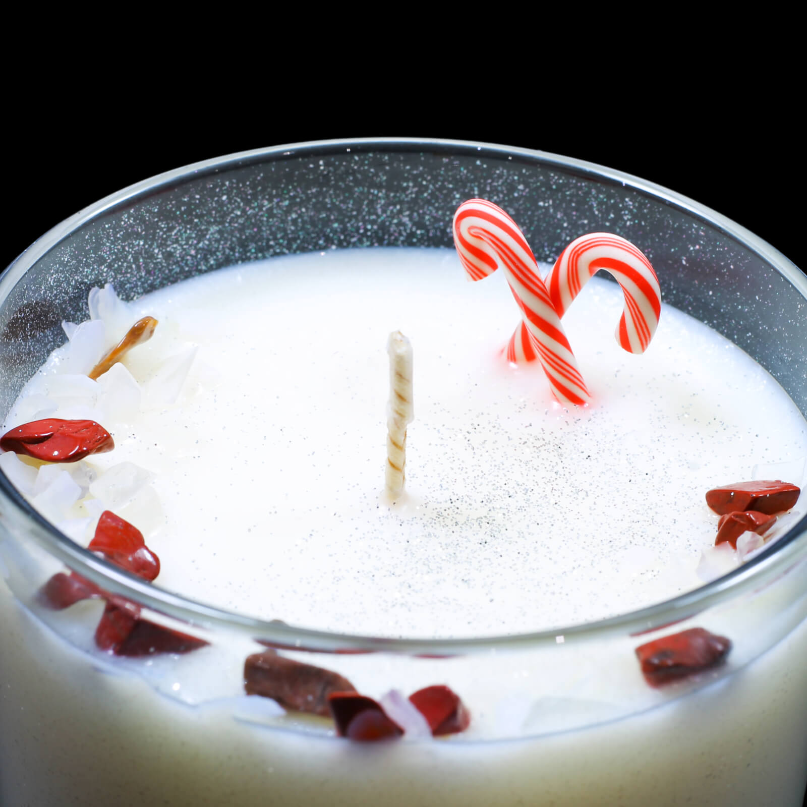 Candy Cane Crystal Infused Scented Candle