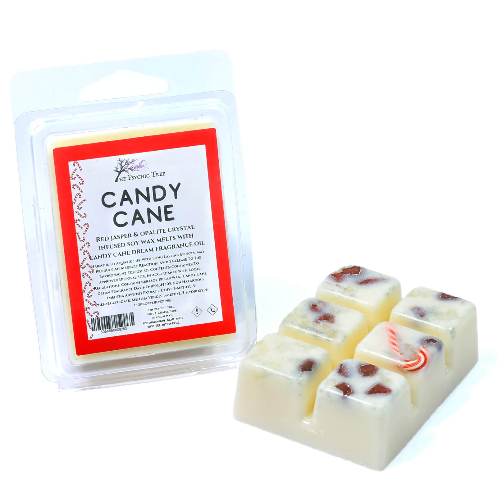 Candy Cane Crystal Infused Scented Wax Melts