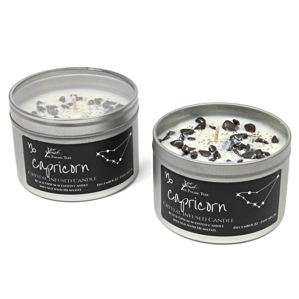 Capricorn Crystal and Jewellery Scented Zodiac Candle