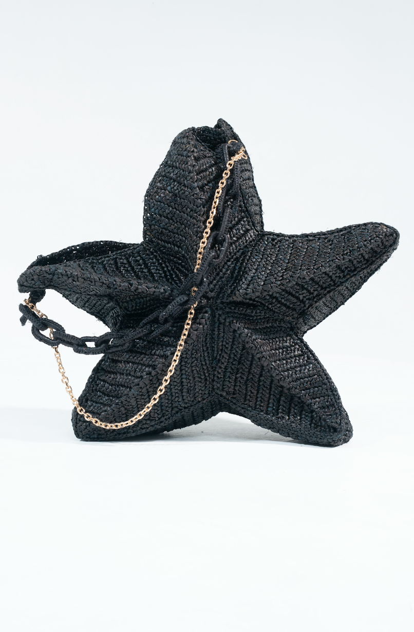 Star Shaped Raffia Bag