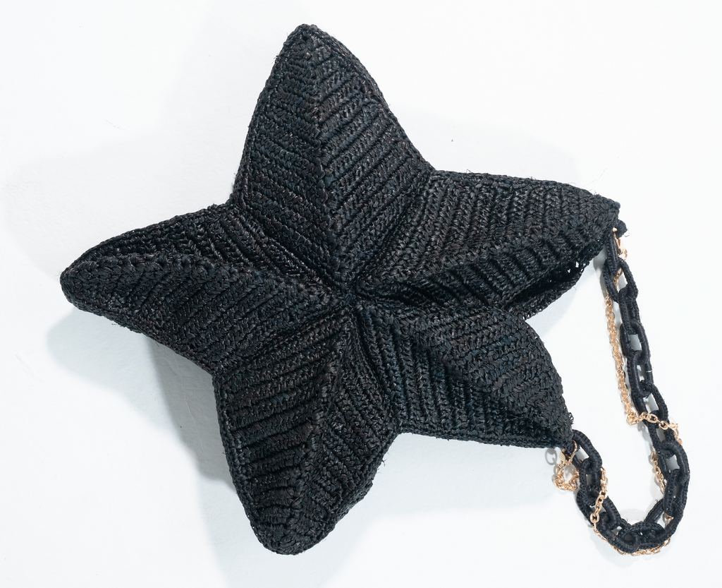 Star Shaped Raffia Bag