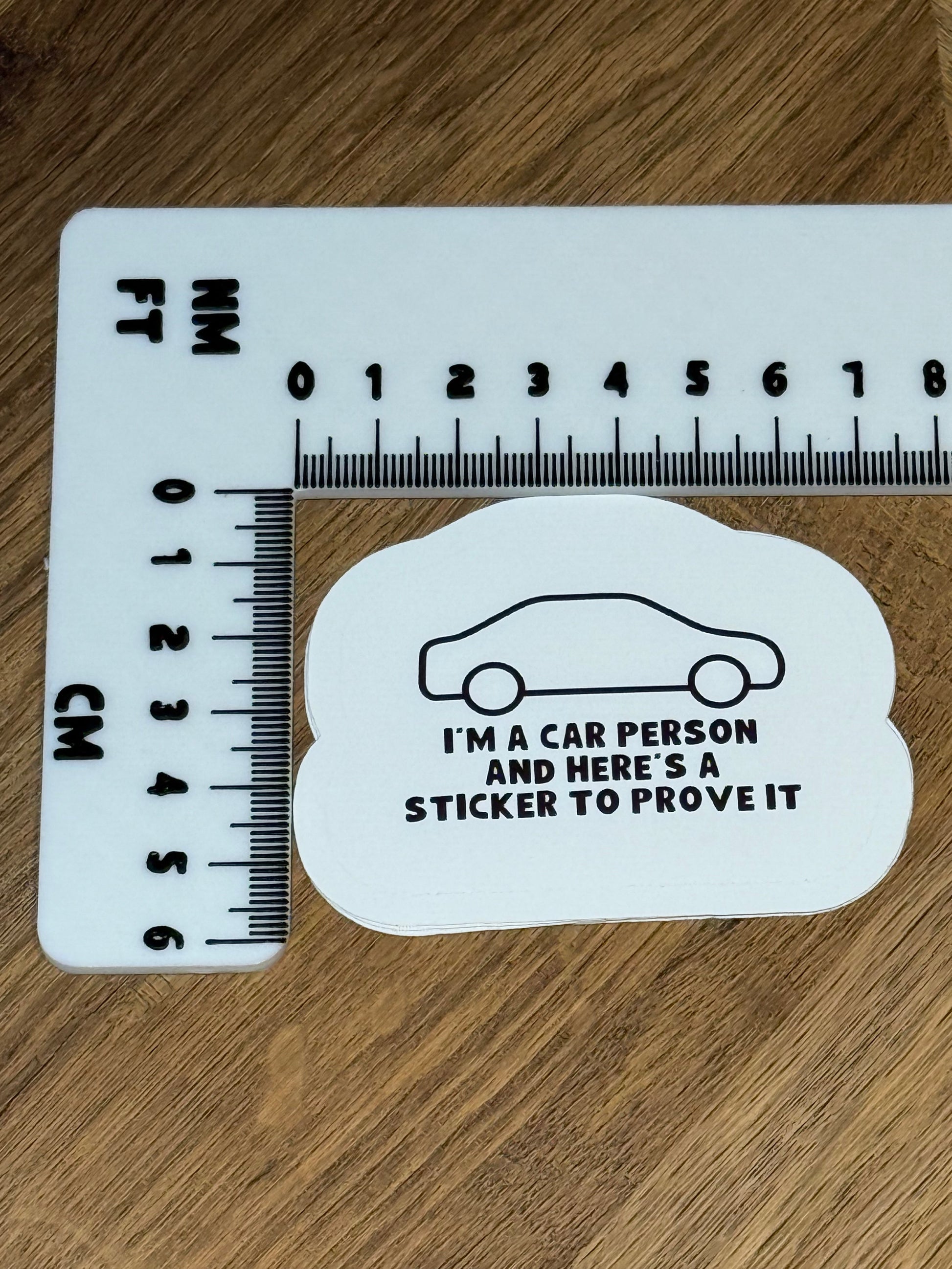 I'm A Car Person Sticker