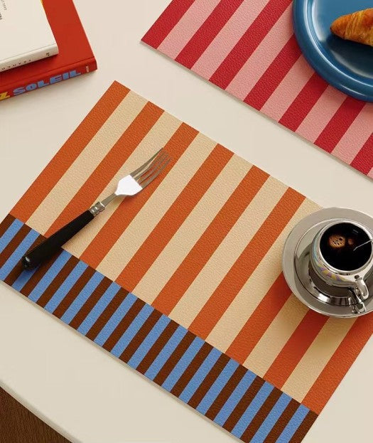 Citron Artistic Leather Placemats