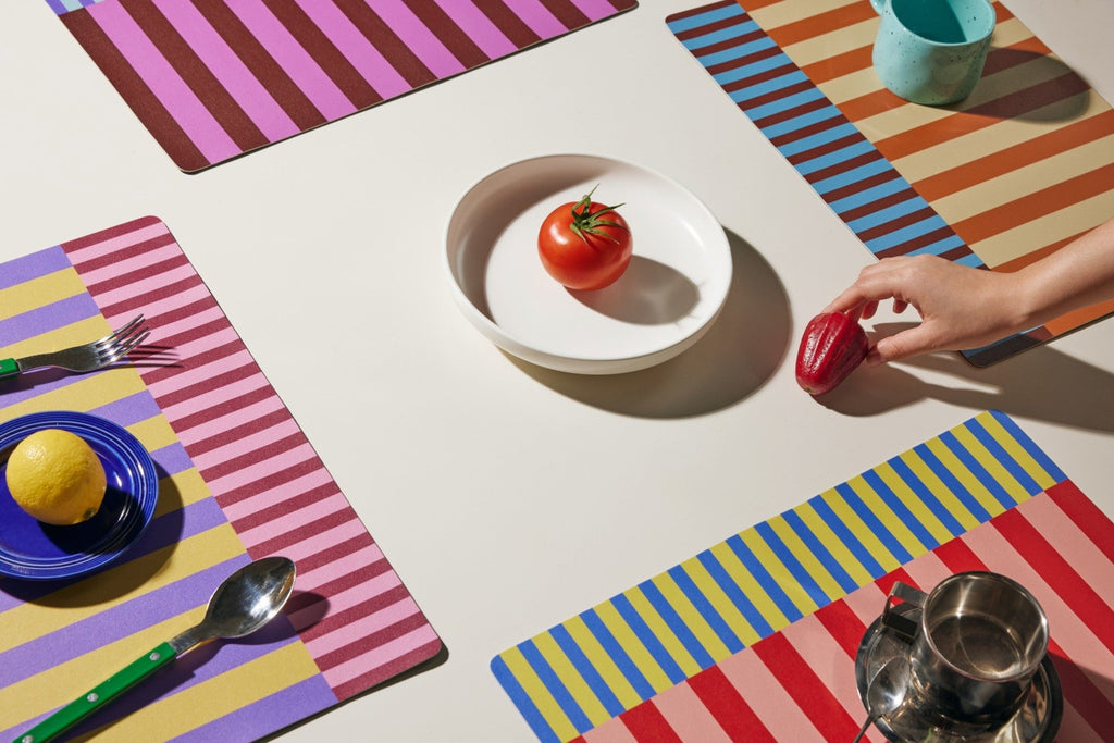 Stripy Mix and Match Placemats Set of 4