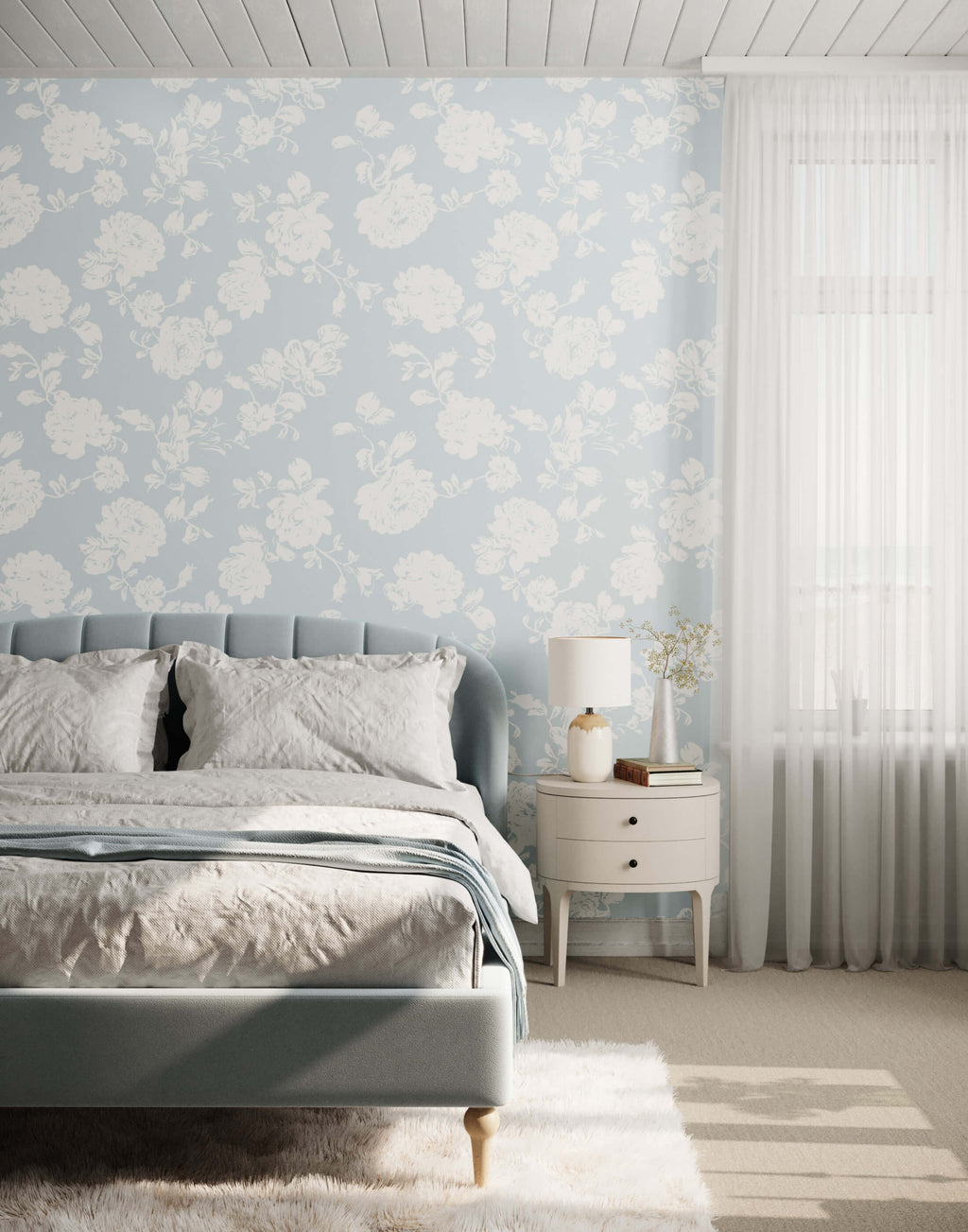 Cast Floral Wallpaper