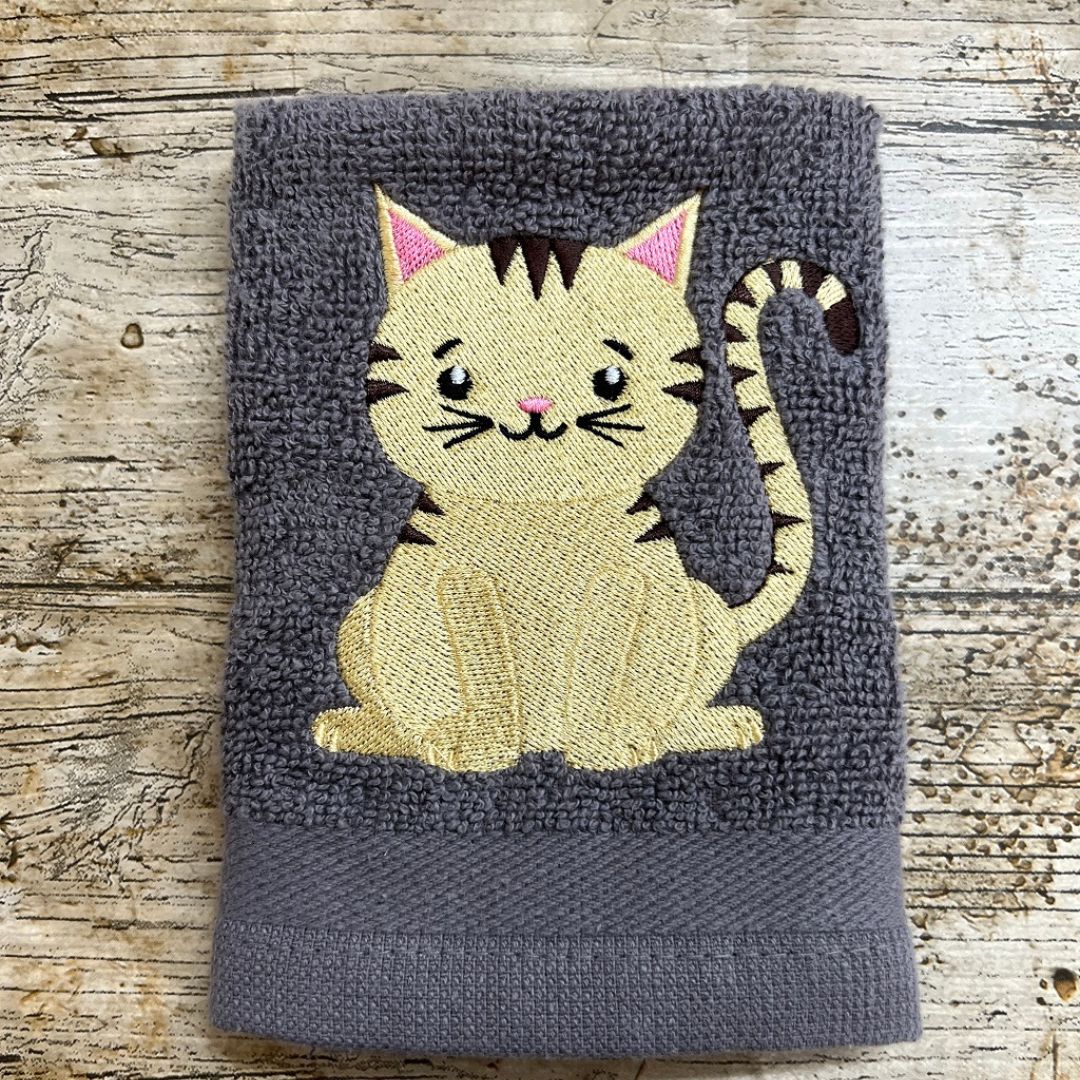 Cat Face Cloth in 10 Colours