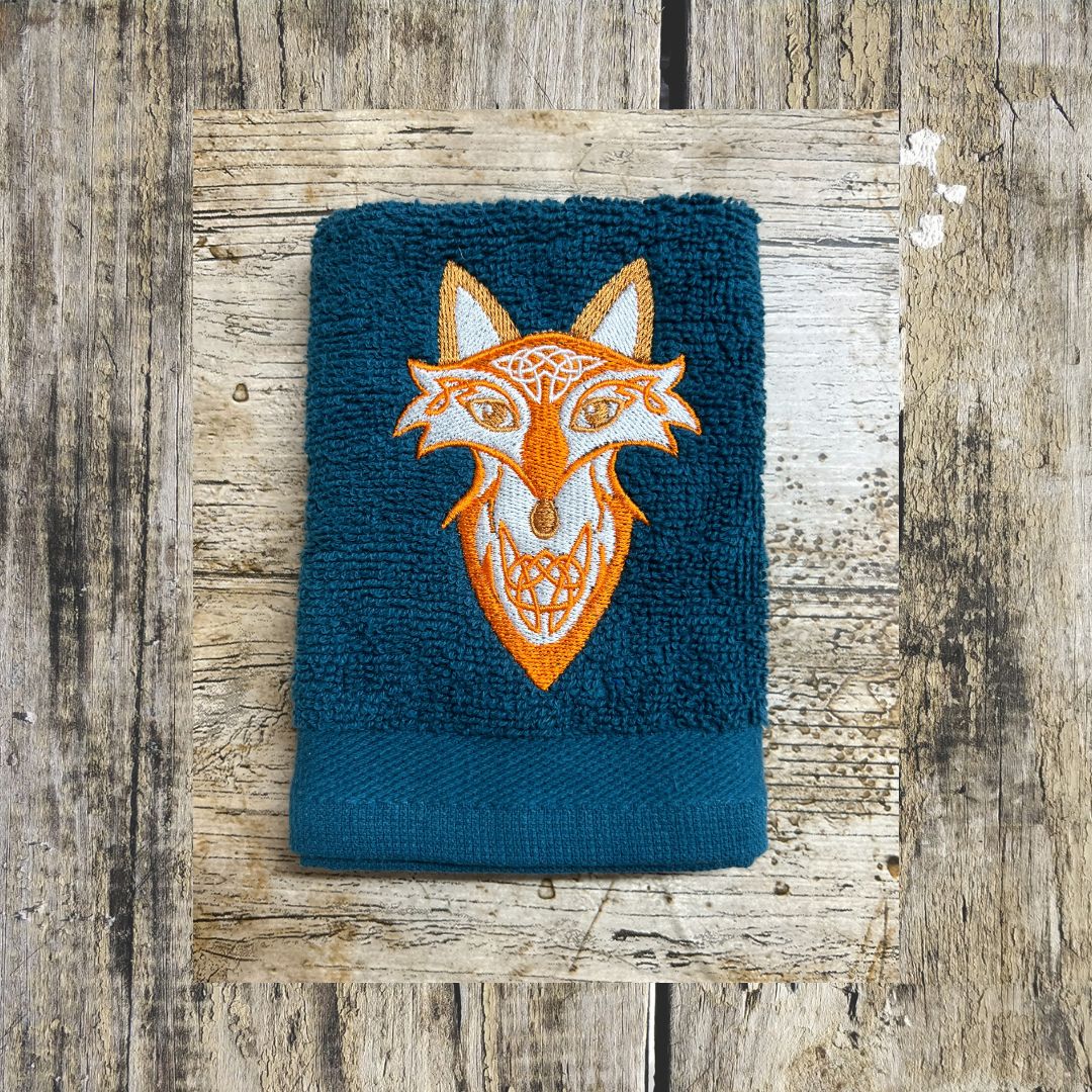 Celtic Fox Face Cloth in 10 Colours