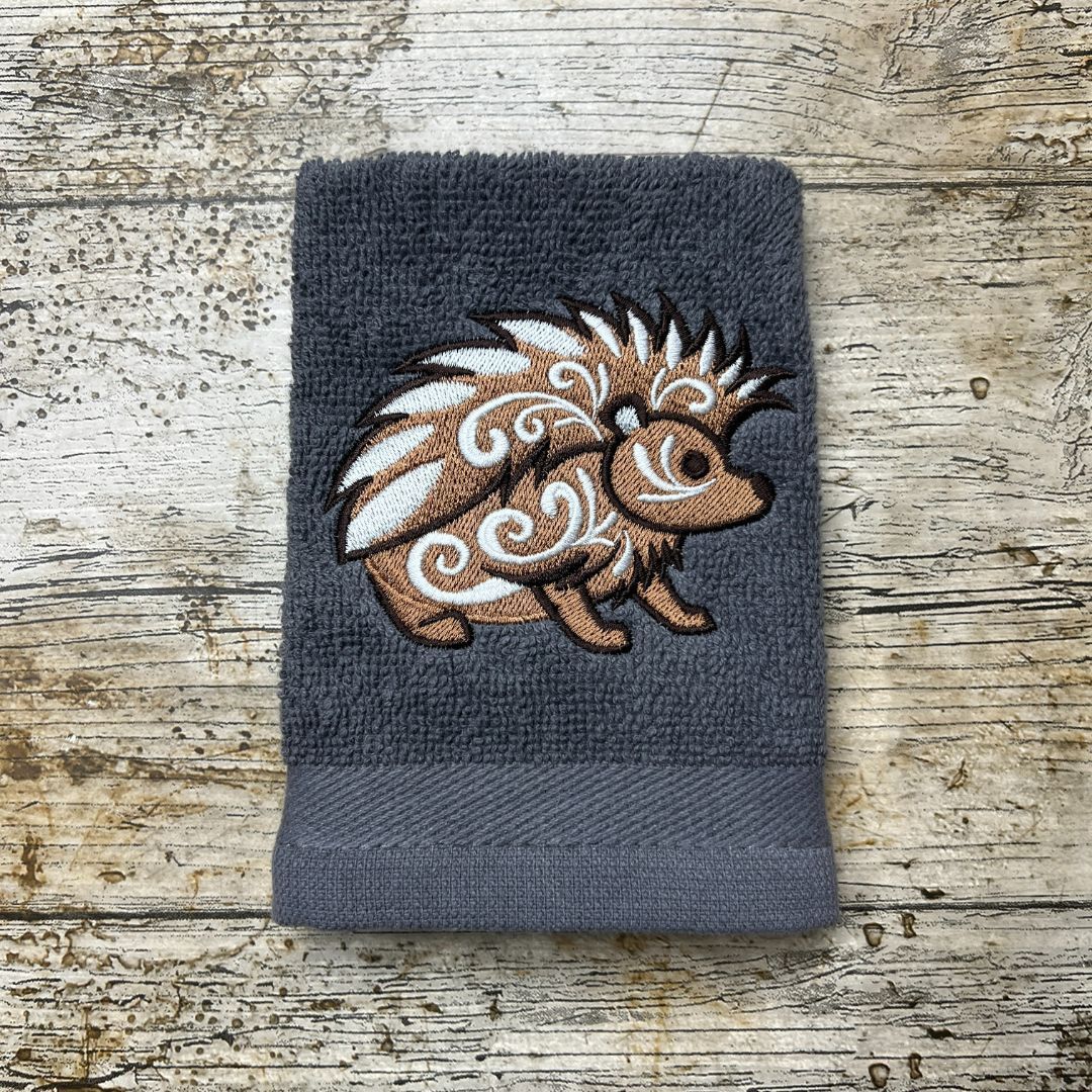 Celtic Hedgehog Face Cloth