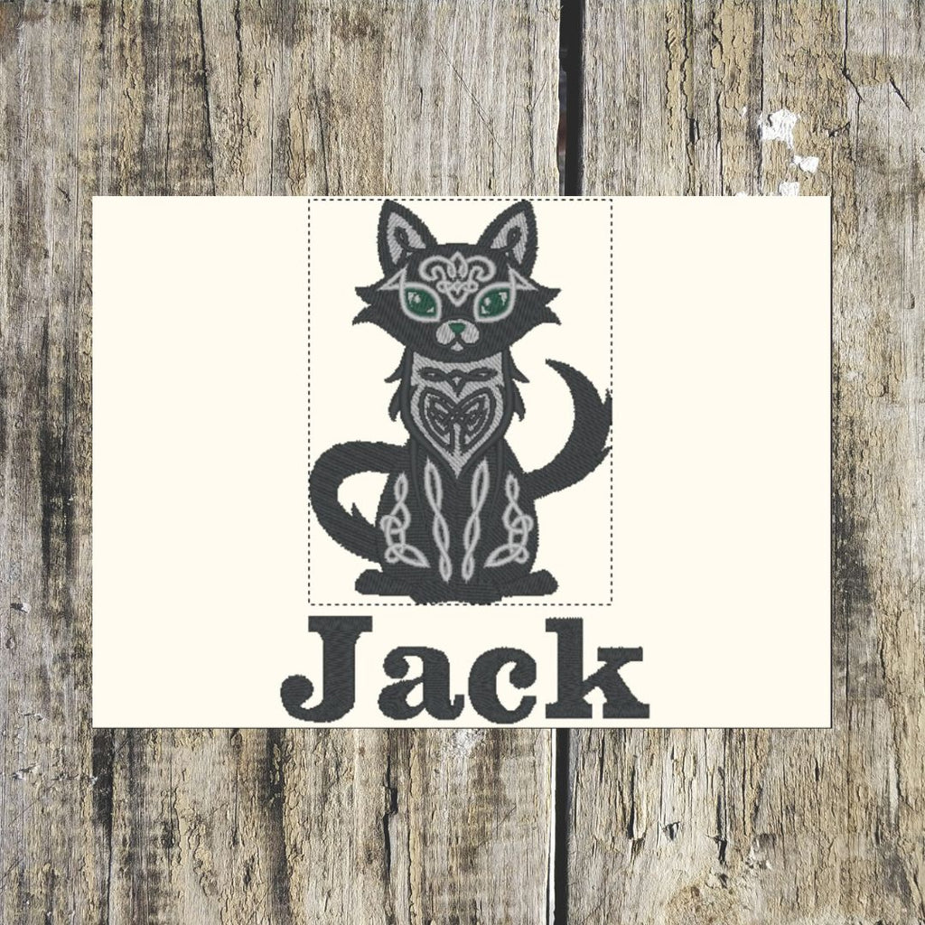 Celtic Cat Personalised Towels