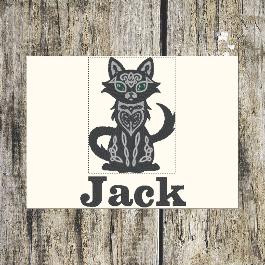 Celtic Cat Personalised Towels