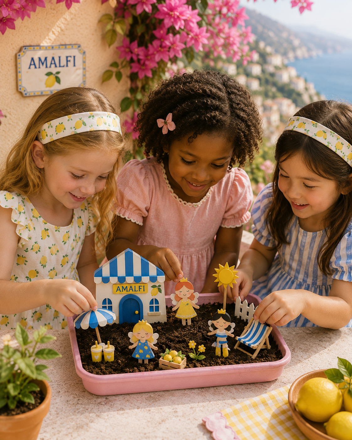 Fairy Garden Starter Kit with Apron, Tray, Shovel, Fairies, Soil and Seeds