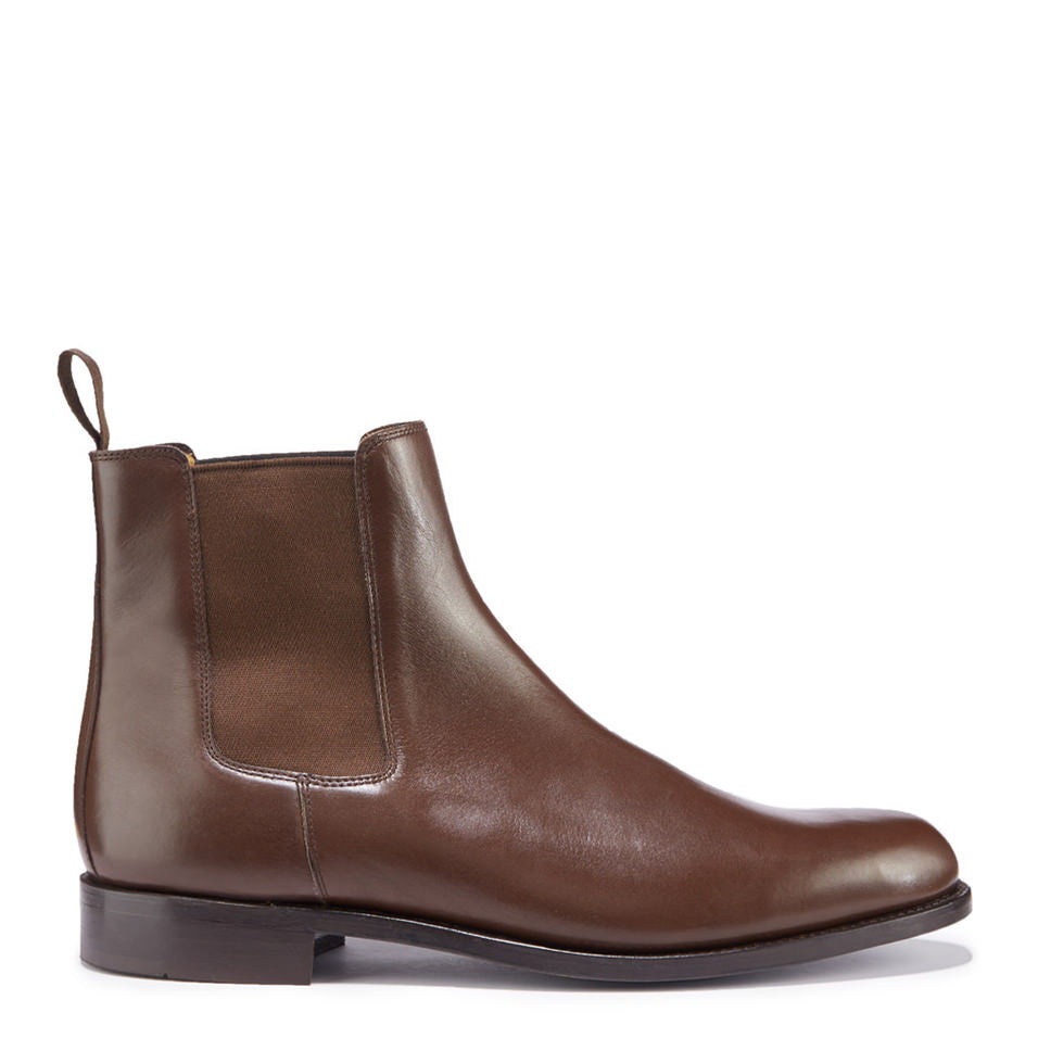 Brown Leather Chelsea Boots
