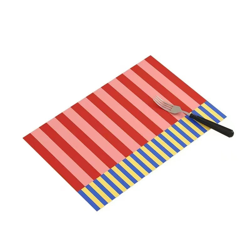 Cherry Leather Placemat Set