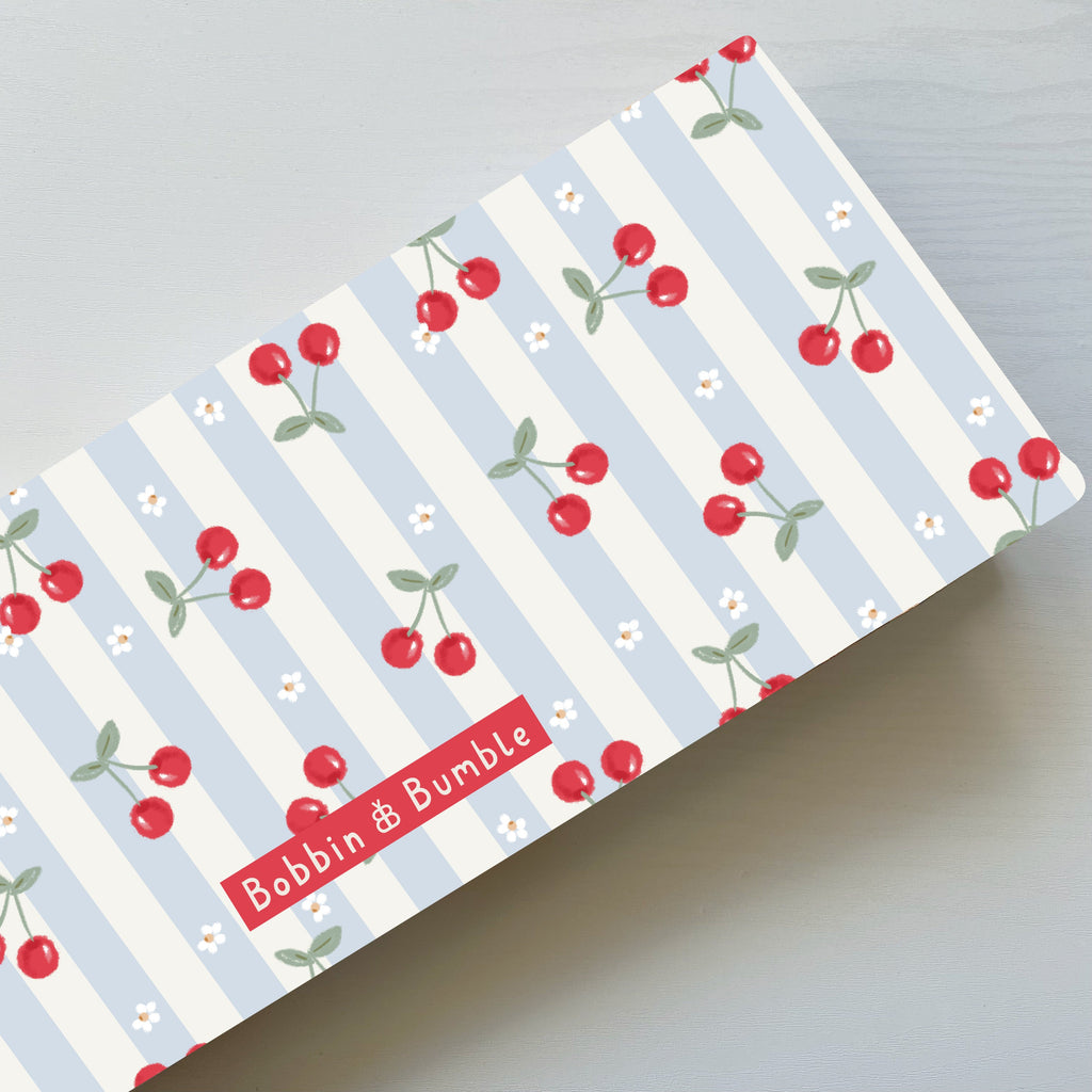 Travel Changing Mat - Cherry Stripe