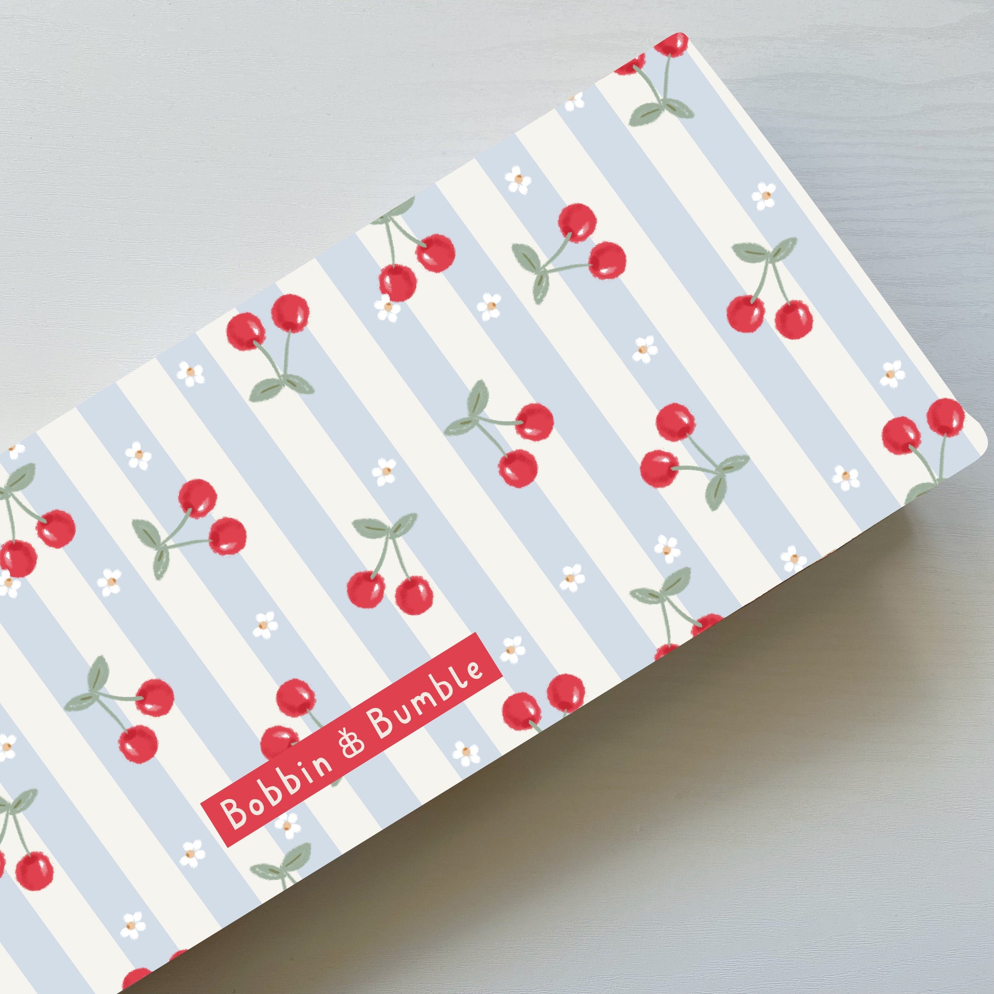 Travel Changing Mat - Cherry Stripe