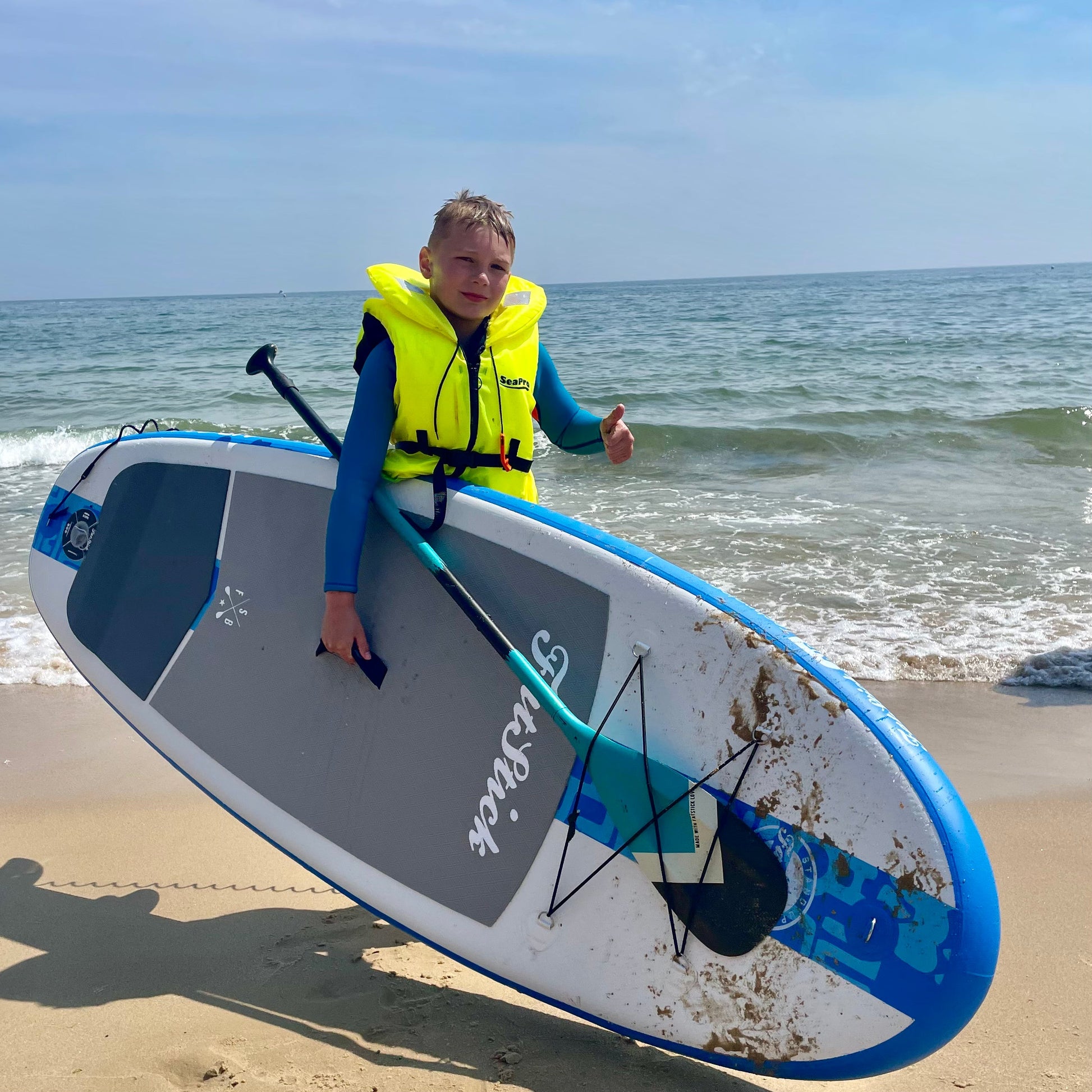 Kids 7ft 6in Inflatable Stand Up Paddle Board Package