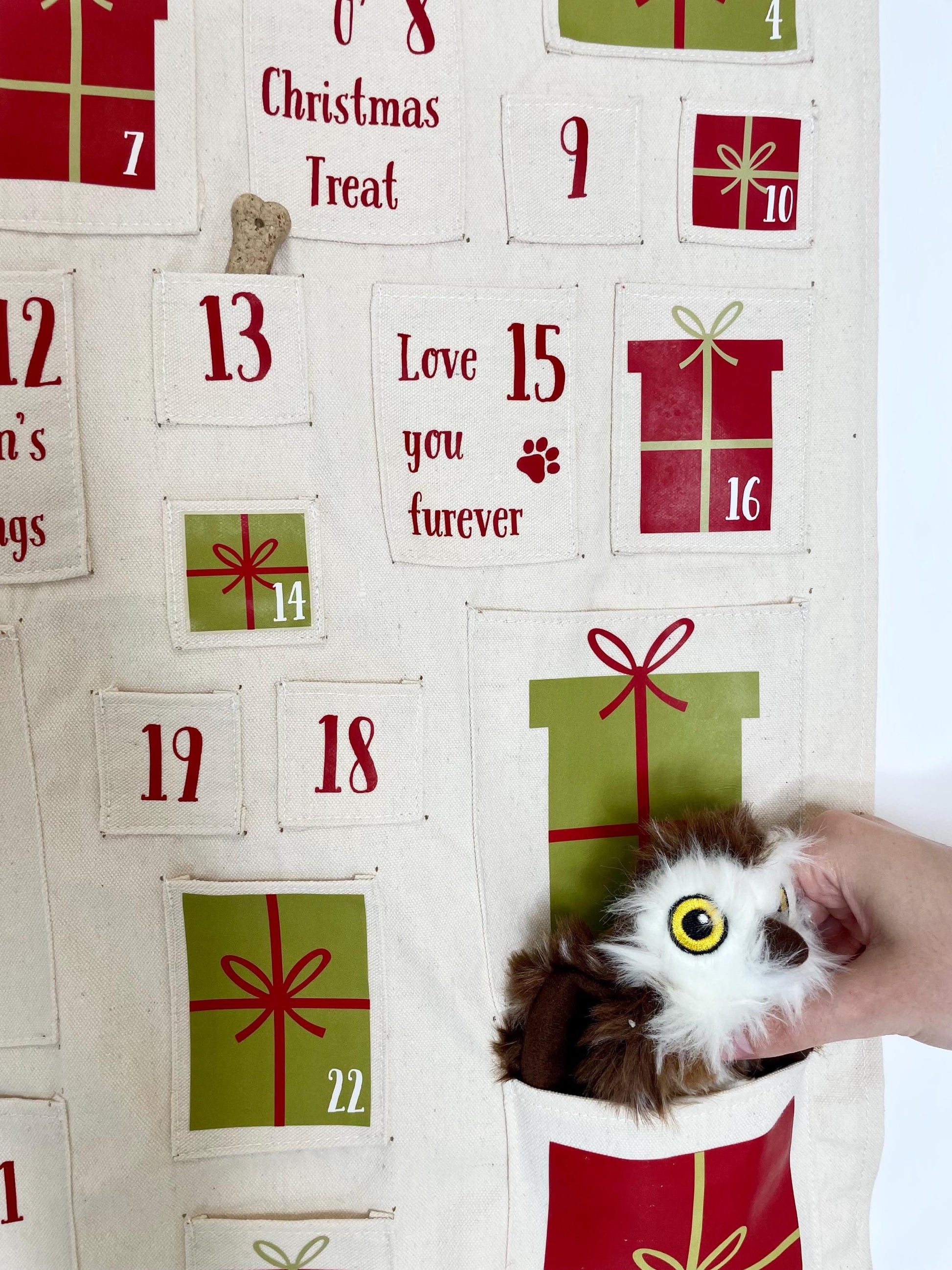 Personalised Pet Advent Calendar with Custom Name