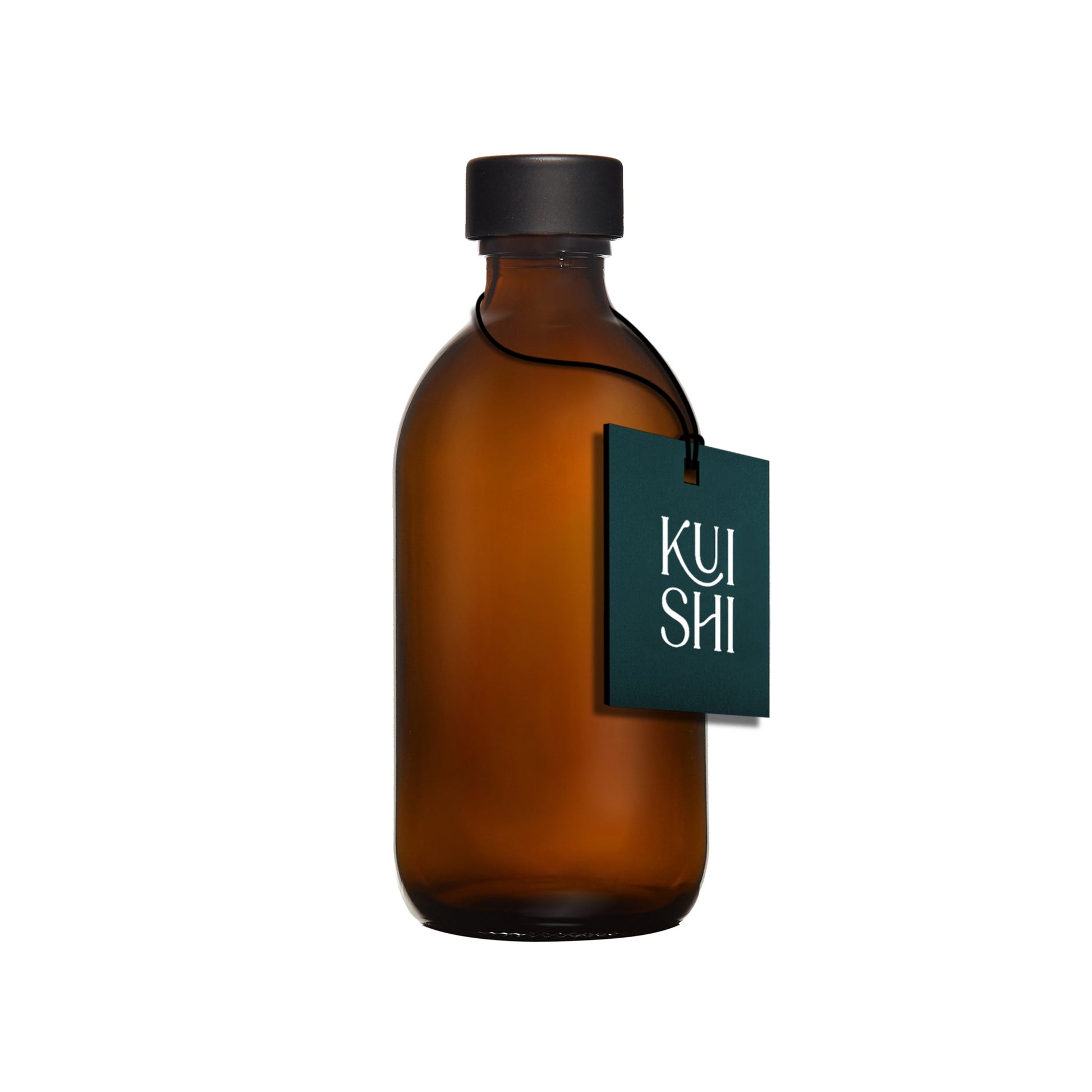 Amber Glass Bottle with Metal Cap