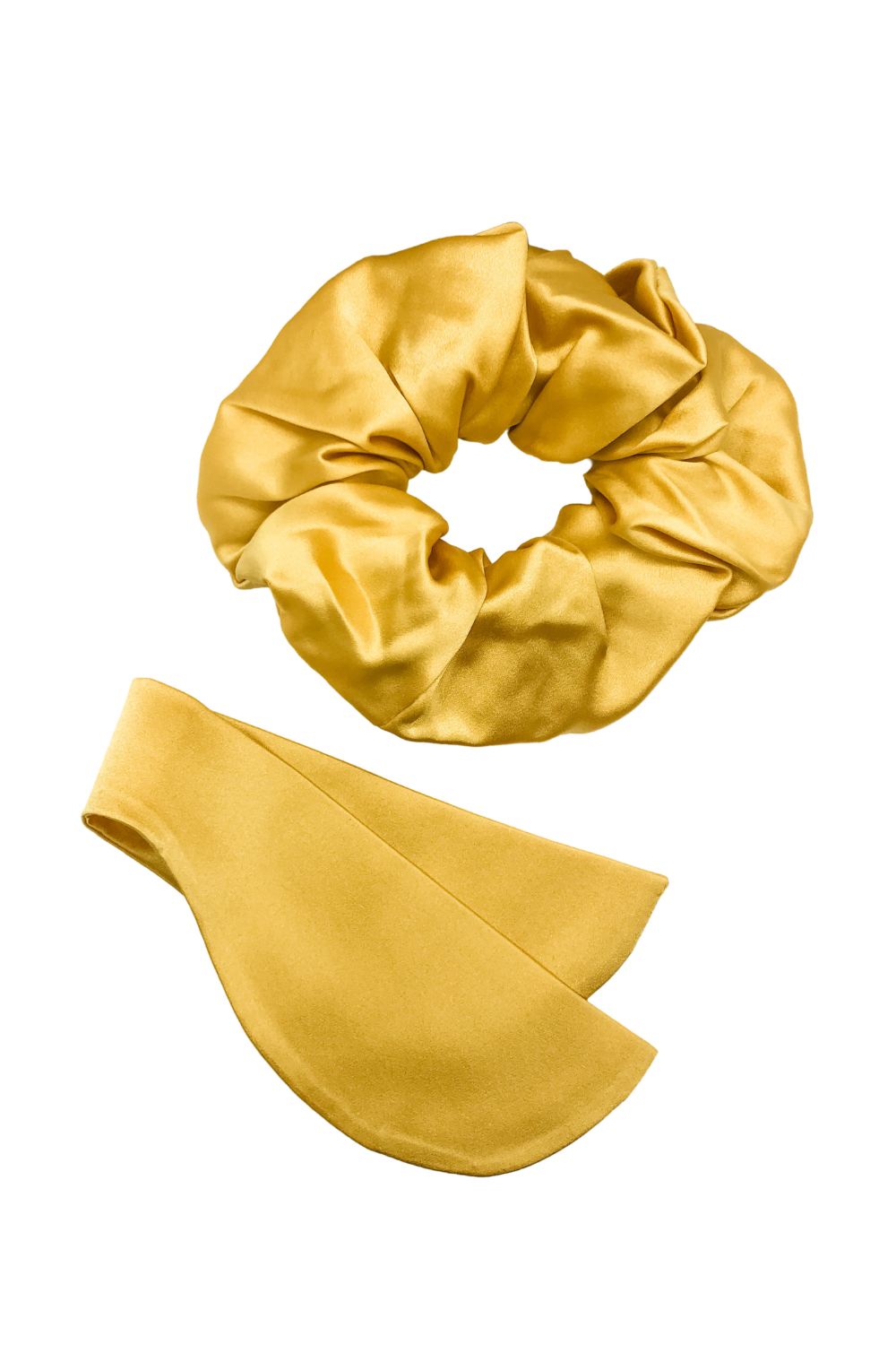 Silk Scrunchie in Honeybee with Removable Butterfly Wings