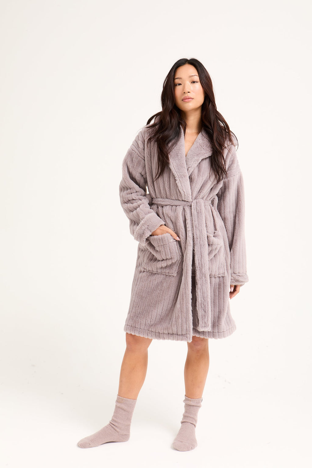 Cloud Dressing Gown in Mink