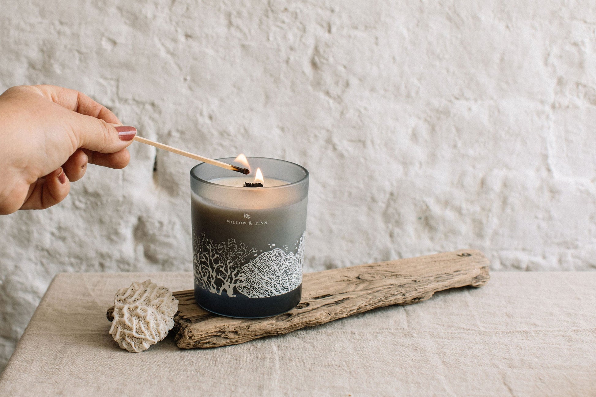 Rolling Sea Mist Refill Candle with Sea Salt, Driftwood and Bergamot