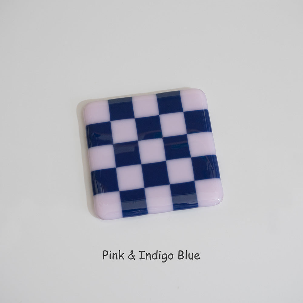 10cm Chequered Dual Coloured Coaster Bullseye Collection