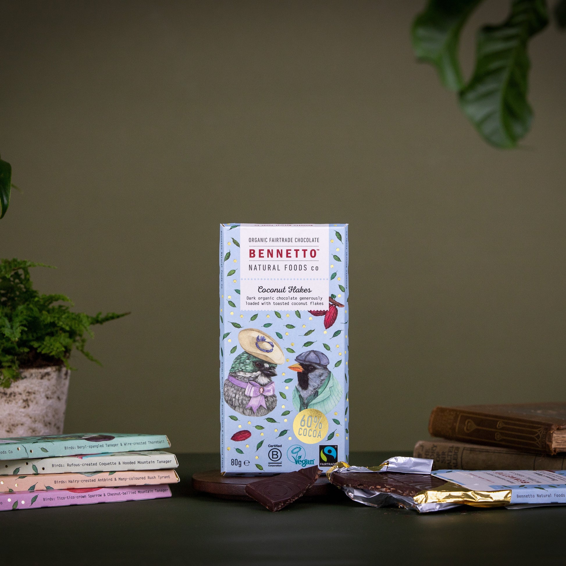 Dark Chocolate with Toasted Coconut Flakes