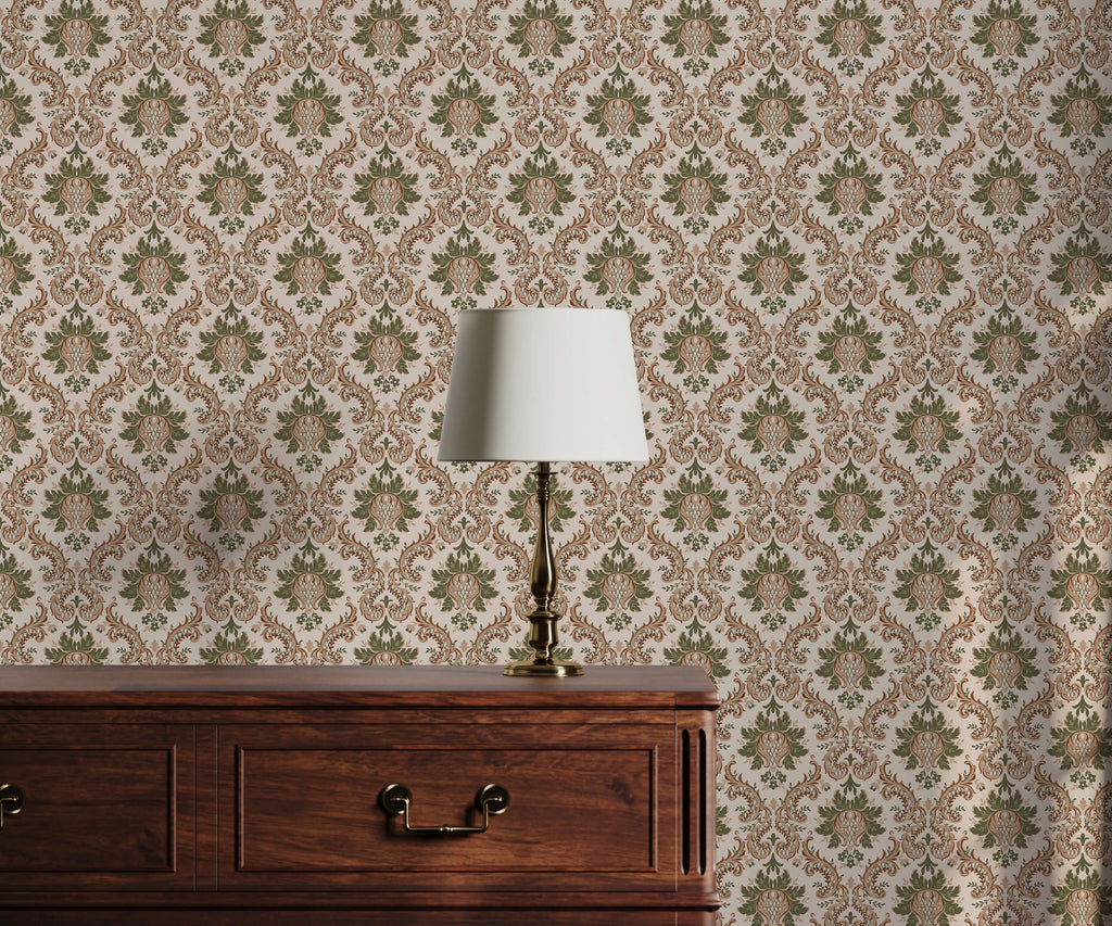 Collins Damask Wallpaper