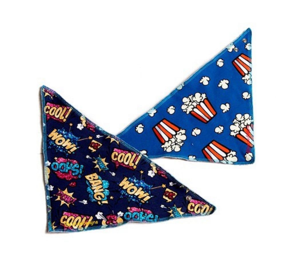 Comic Book Print Baby Dribble Bib