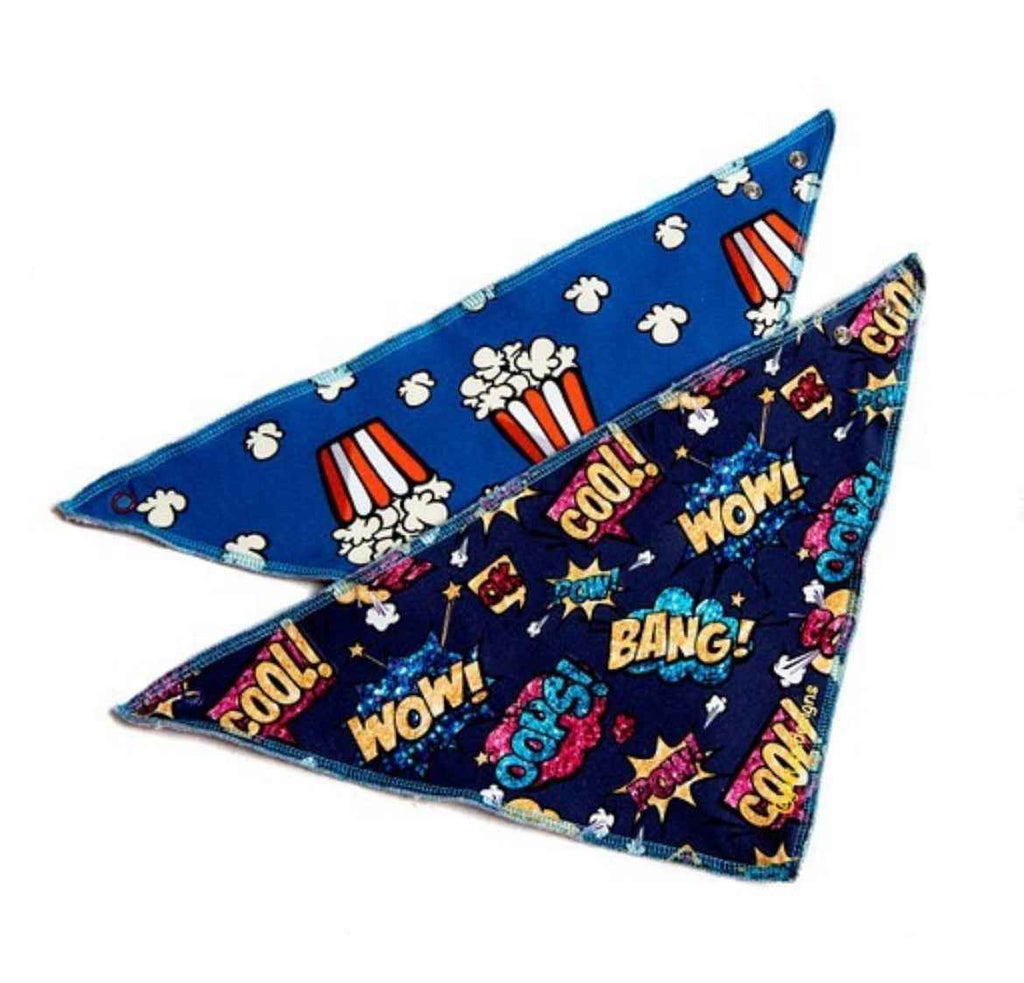 Comic Book Print Baby Dribble Bib