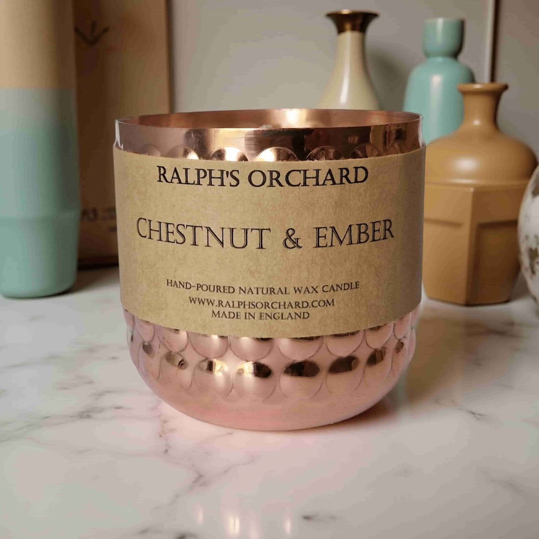 Decorative Copper Candles in Classic Fragrances