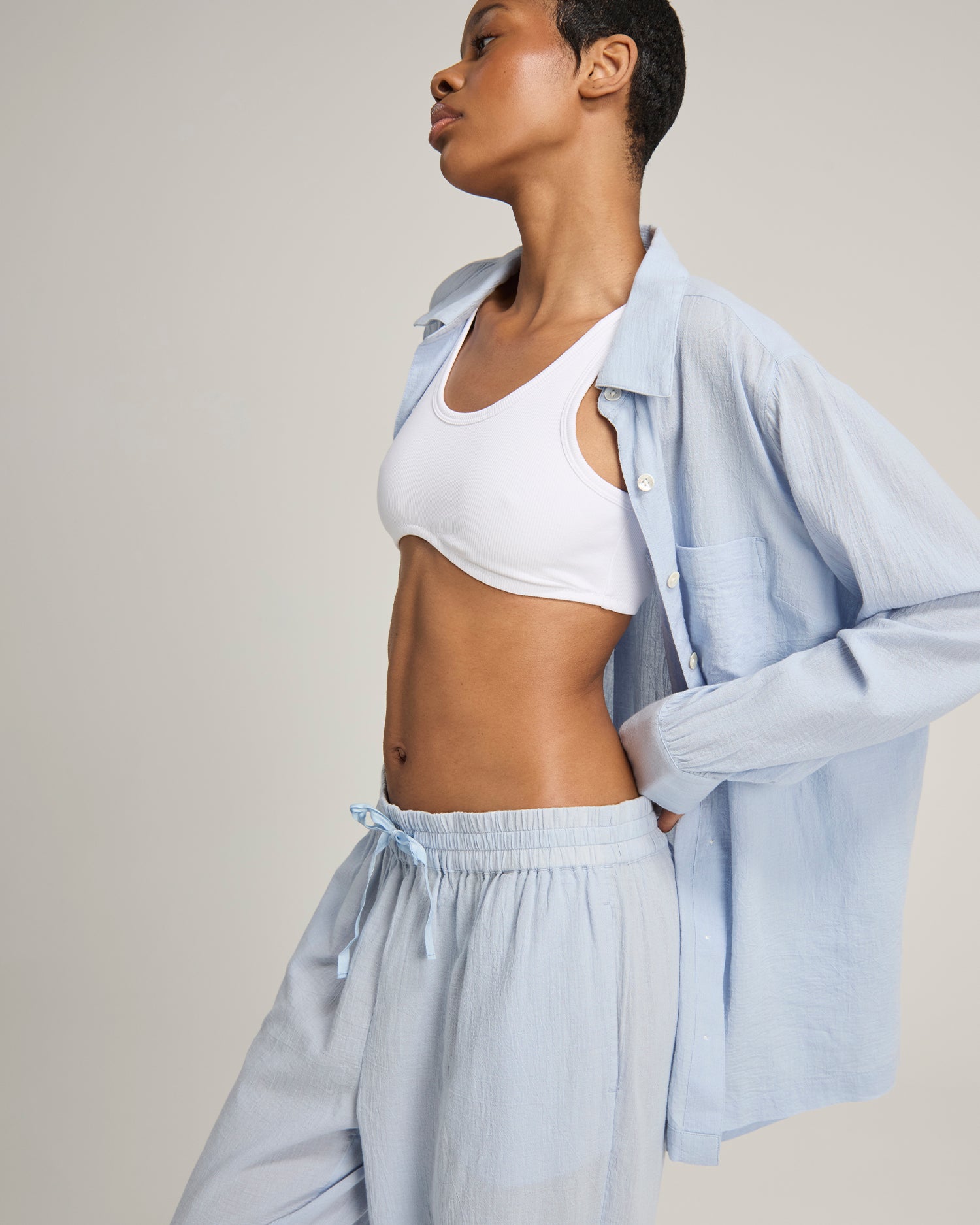 The Classic Trouser - Sky