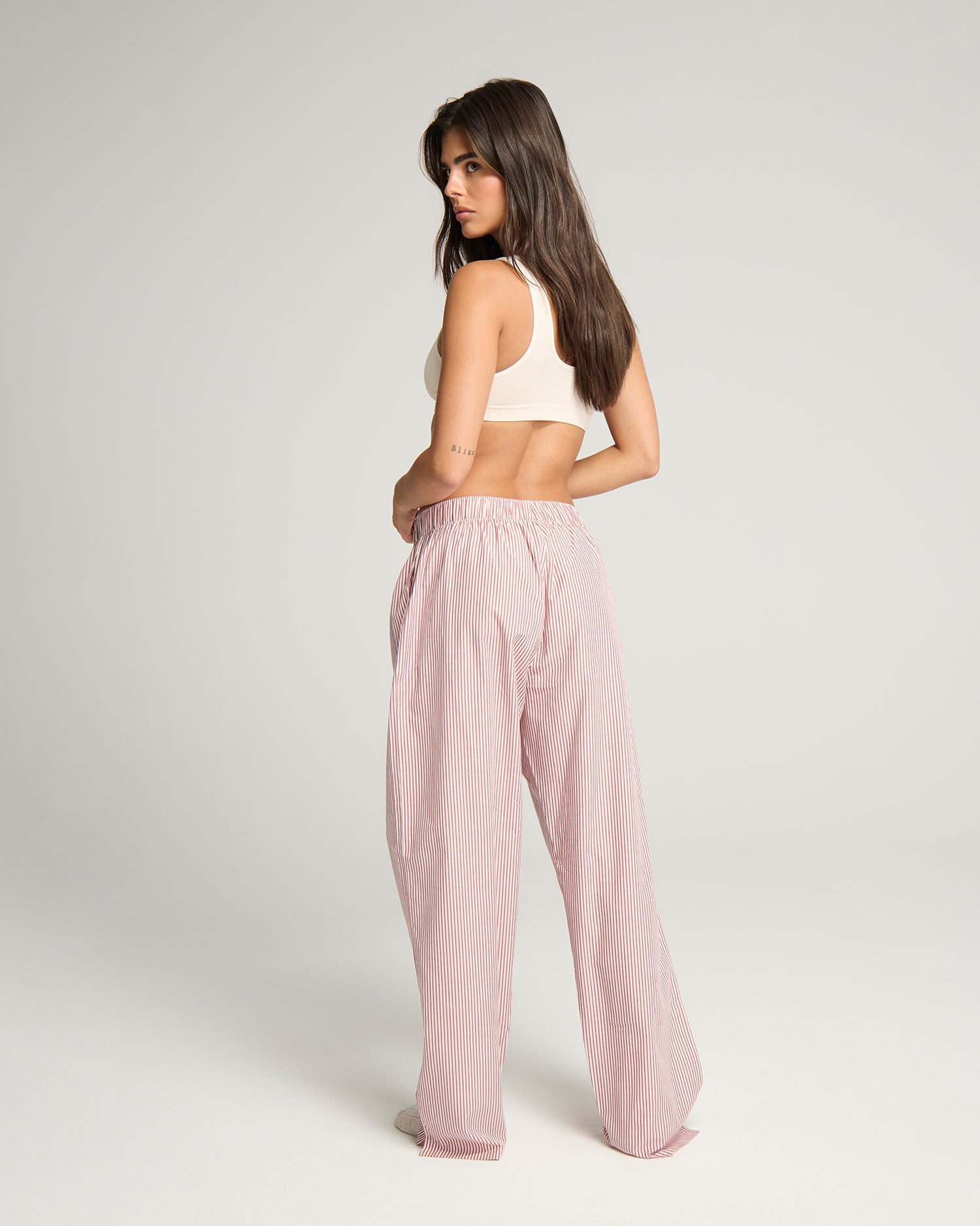The Classic PJ Set - Mulberry Stripe