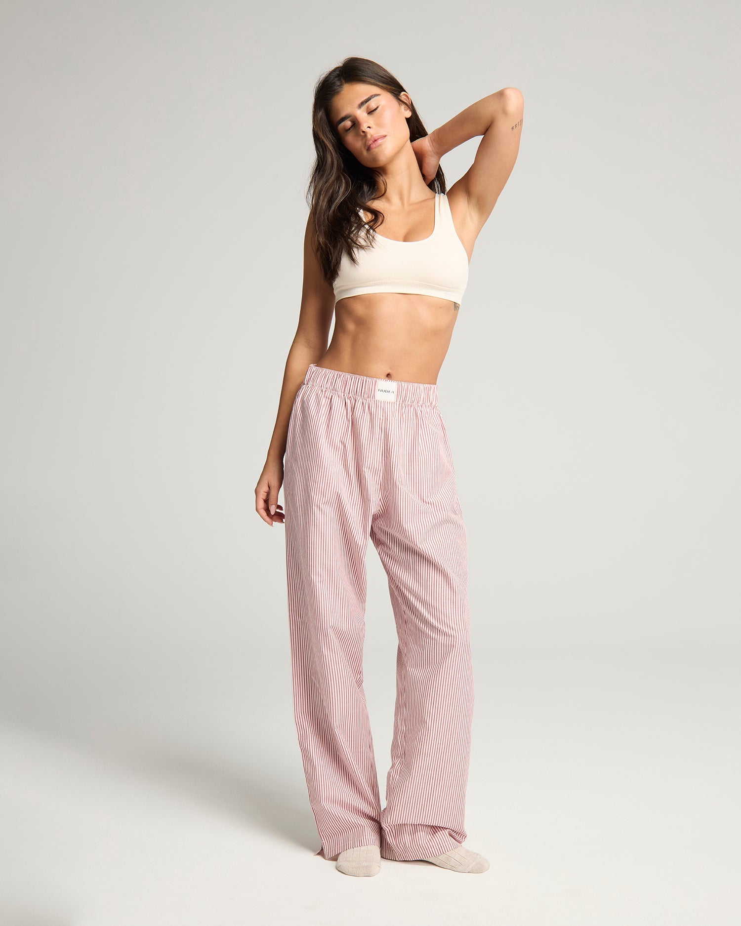 The Classic PJ Set - Mulberry Stripe
