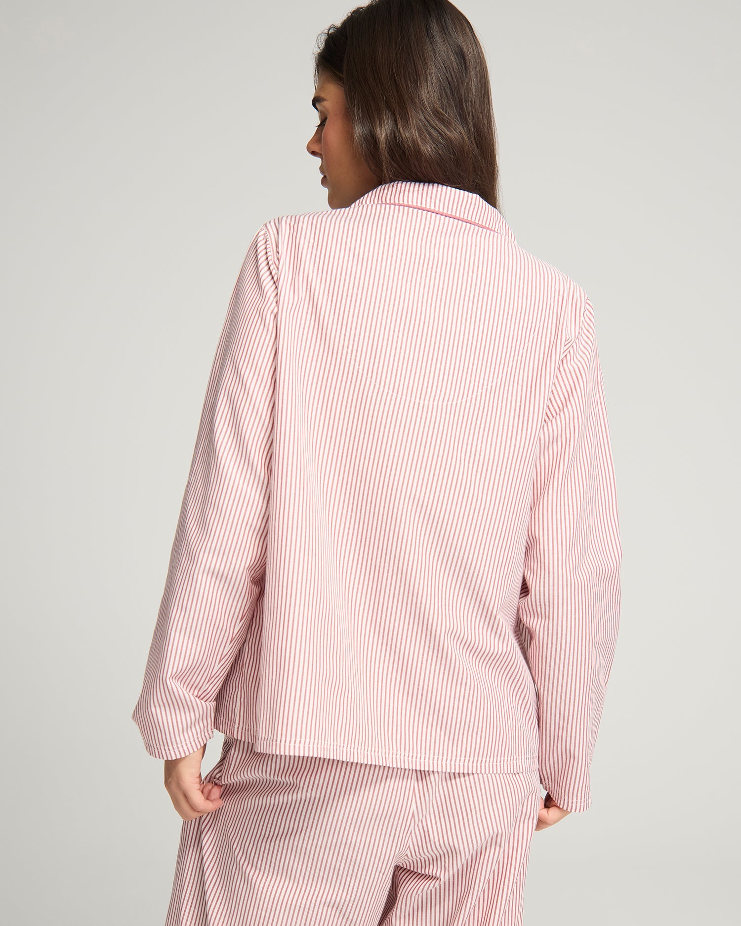 The Classic PJ Set - Mulberry Stripe