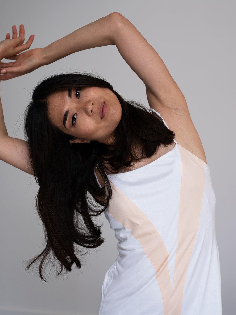 Coral Reef Lounge Dress in Seaweed Fabric