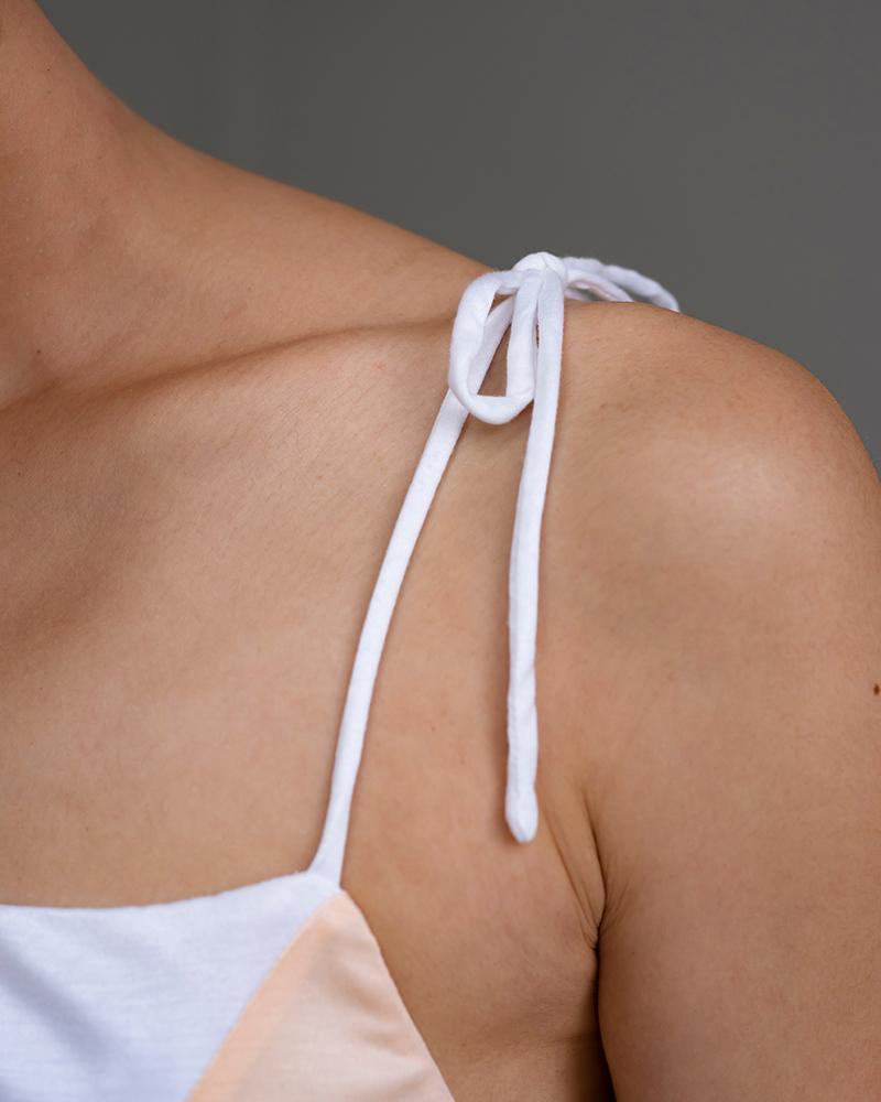 Coral Reef Lounge Dress in Seaweed Fabric