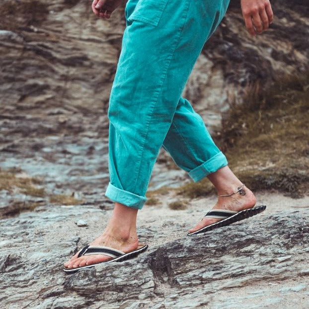 Black Flip Flops for Women