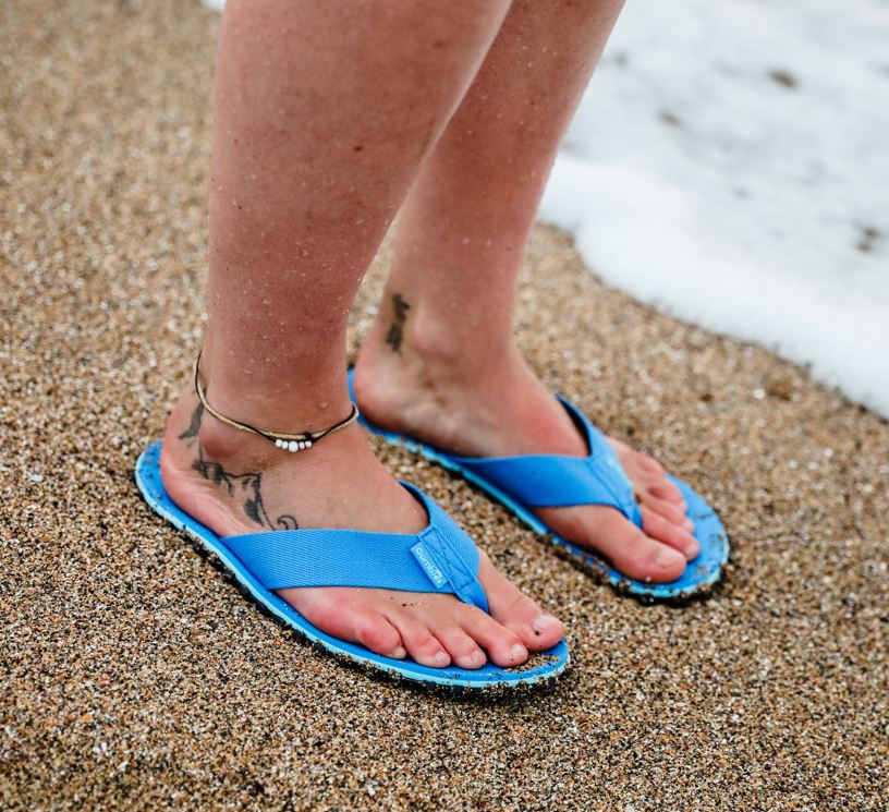 Waterproof Flip Flops for Women in Navy