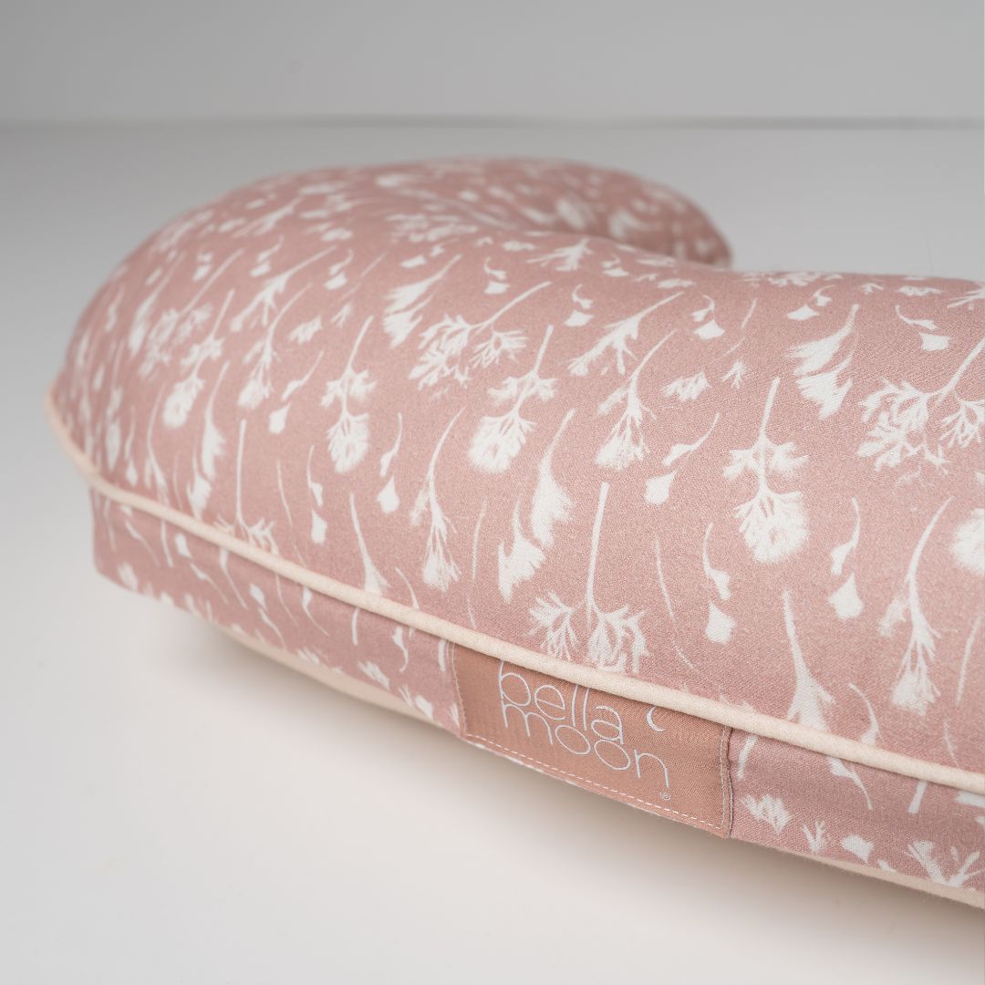 Mini Moon Feeding Pillow in Wild Parsley