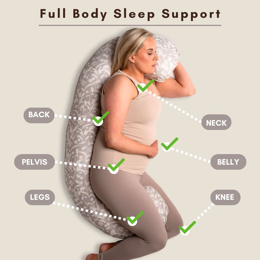 Body Pillow in Foraged Herbs